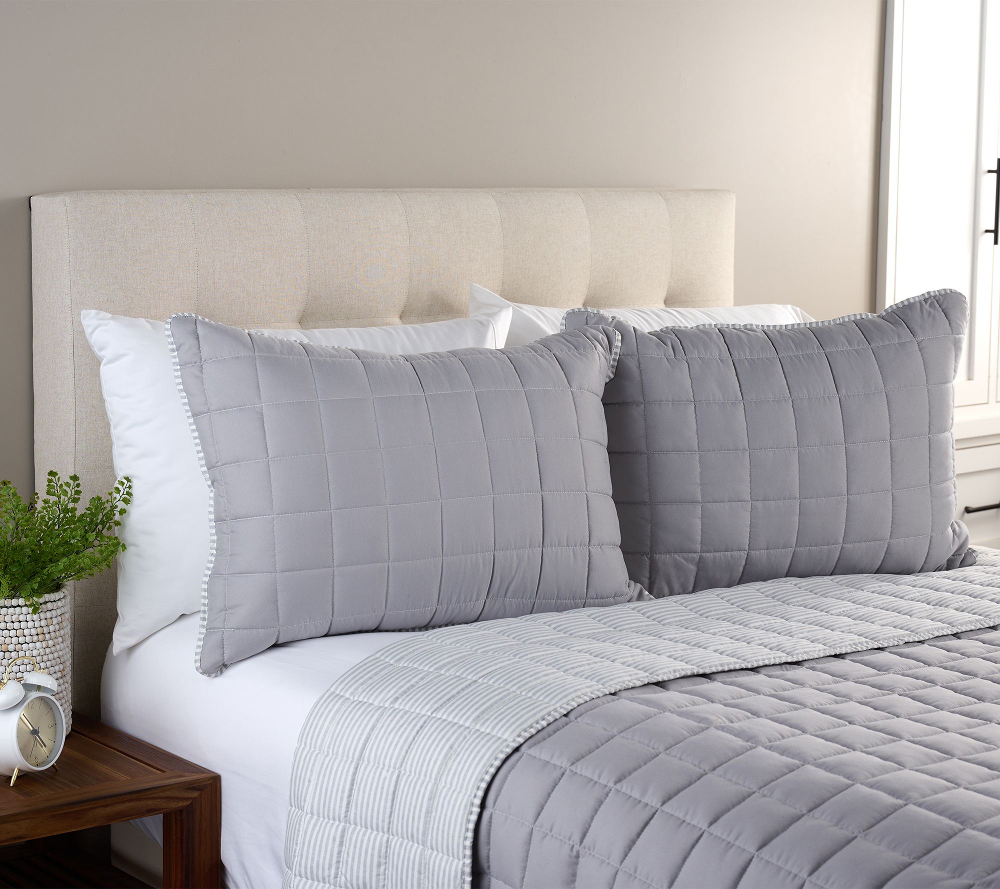 Home Reflections Reversible Quilt & Sham Set - King