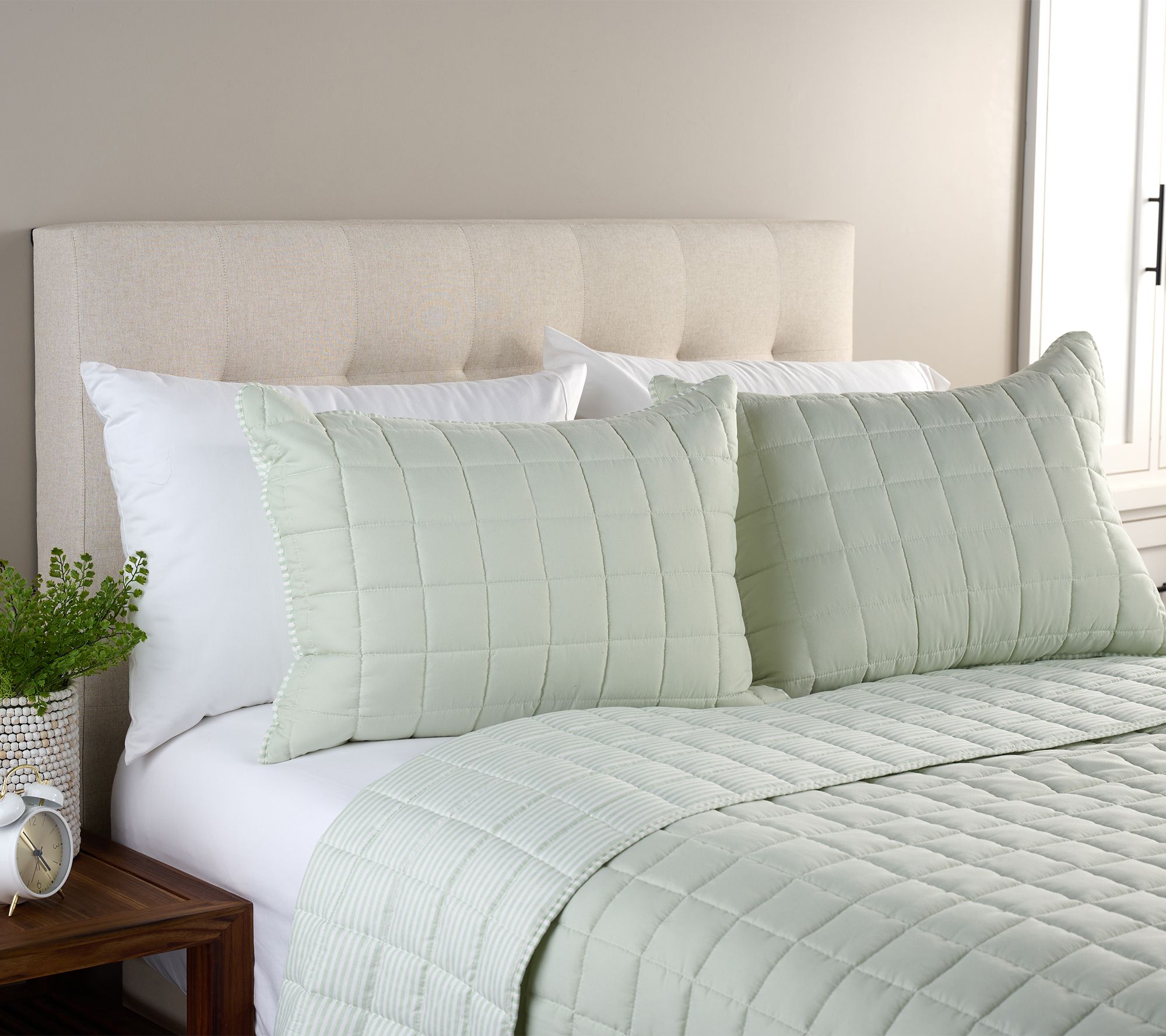 Home Reflections Reversible Quilt & Sham Set - King