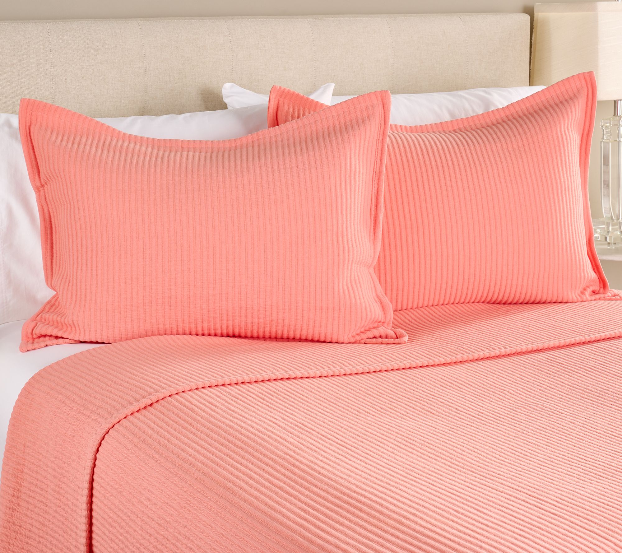 Hotel du Cobb Cotton Jacquard Coverlet and Sham Set - Queen