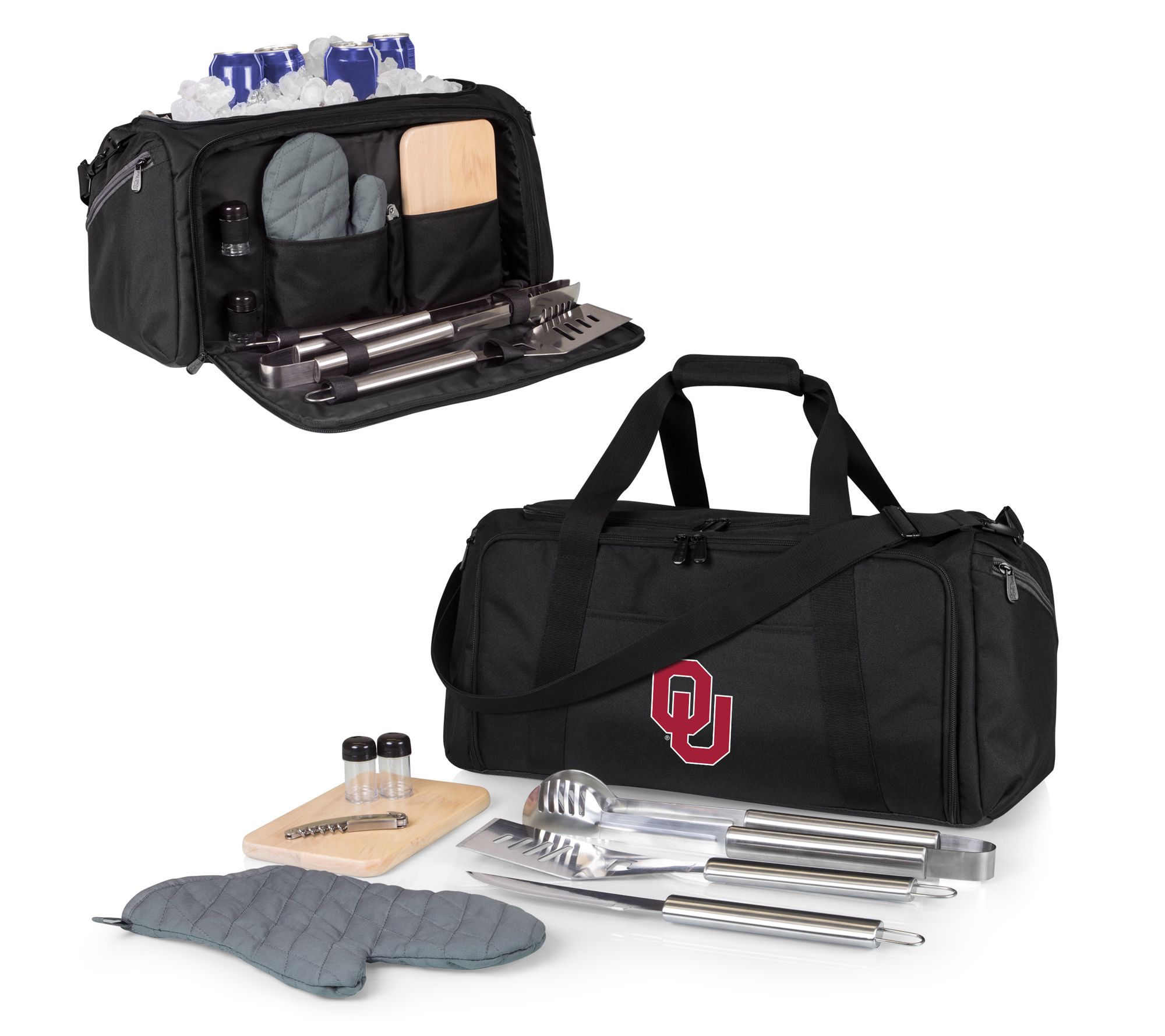 Oniva NCCA BBQ Kit Grill Set & Cooler - Black