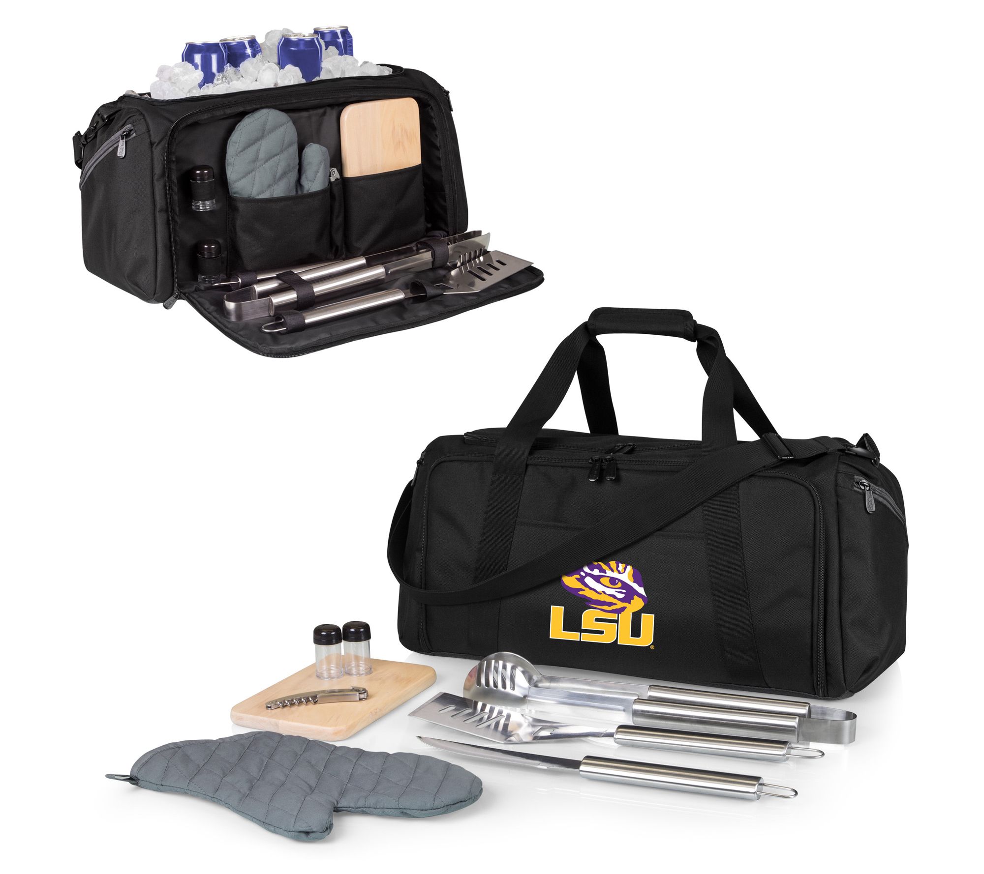 Oniva NCCA BBQ Kit Grill Set & Cooler - Black