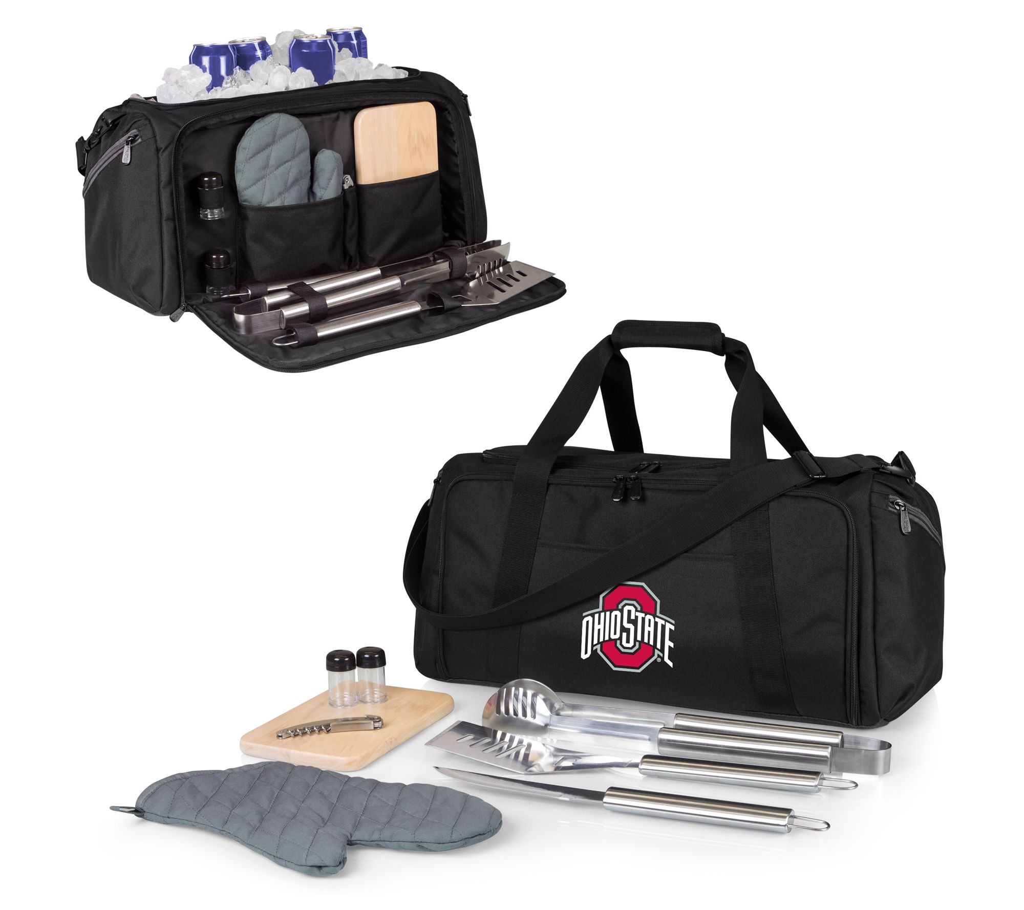 Oniva NCCA BBQ Kit Grill Set & Cooler - Black