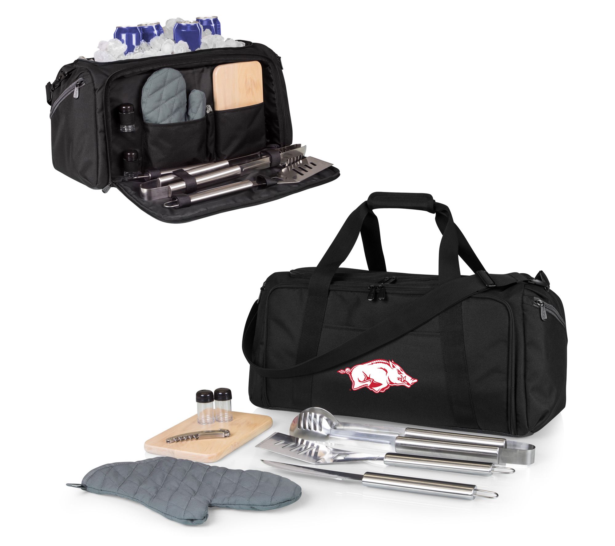 Oniva NCCA BBQ Kit Grill Set & Cooler - Black
