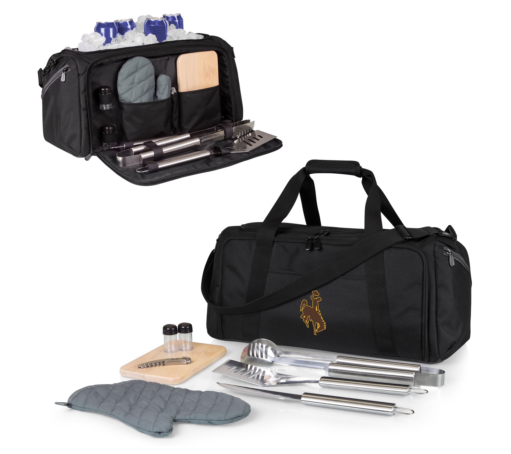 Oniva NCCA BBQ Kit Grill Set & Cooler - Black