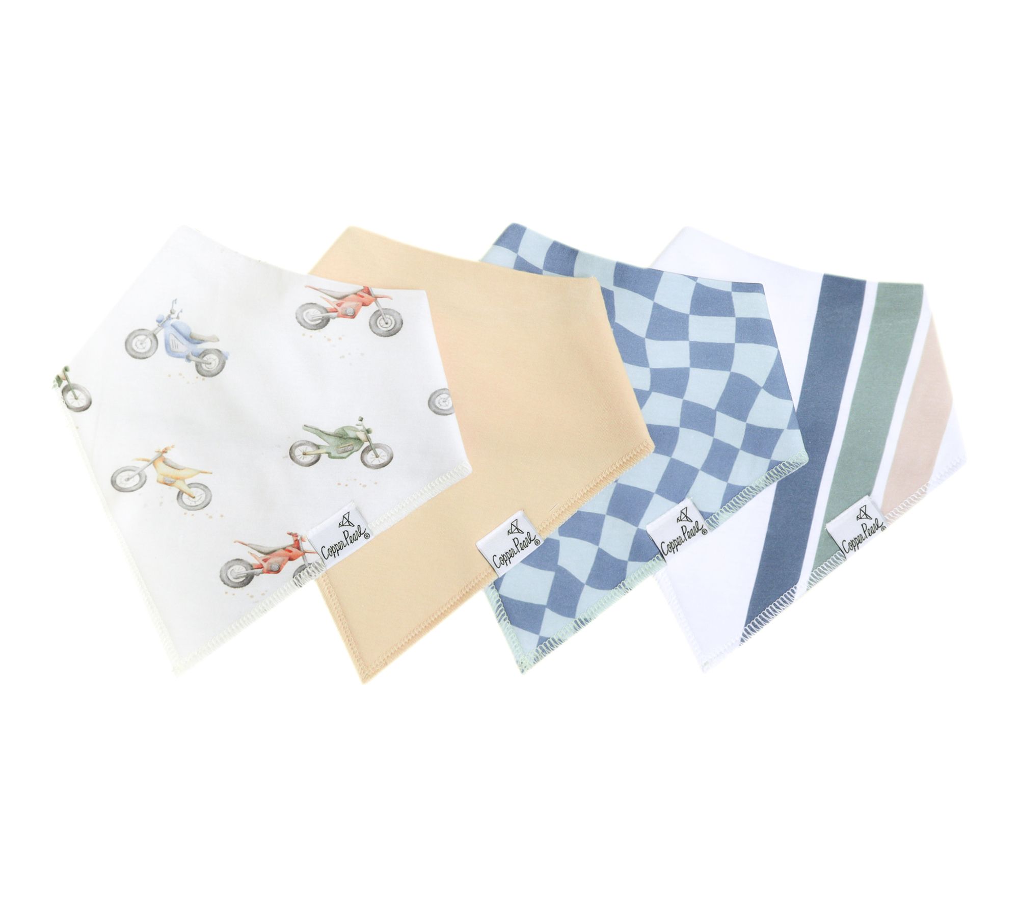 Copper Pearl Baby Bandana Bib Set