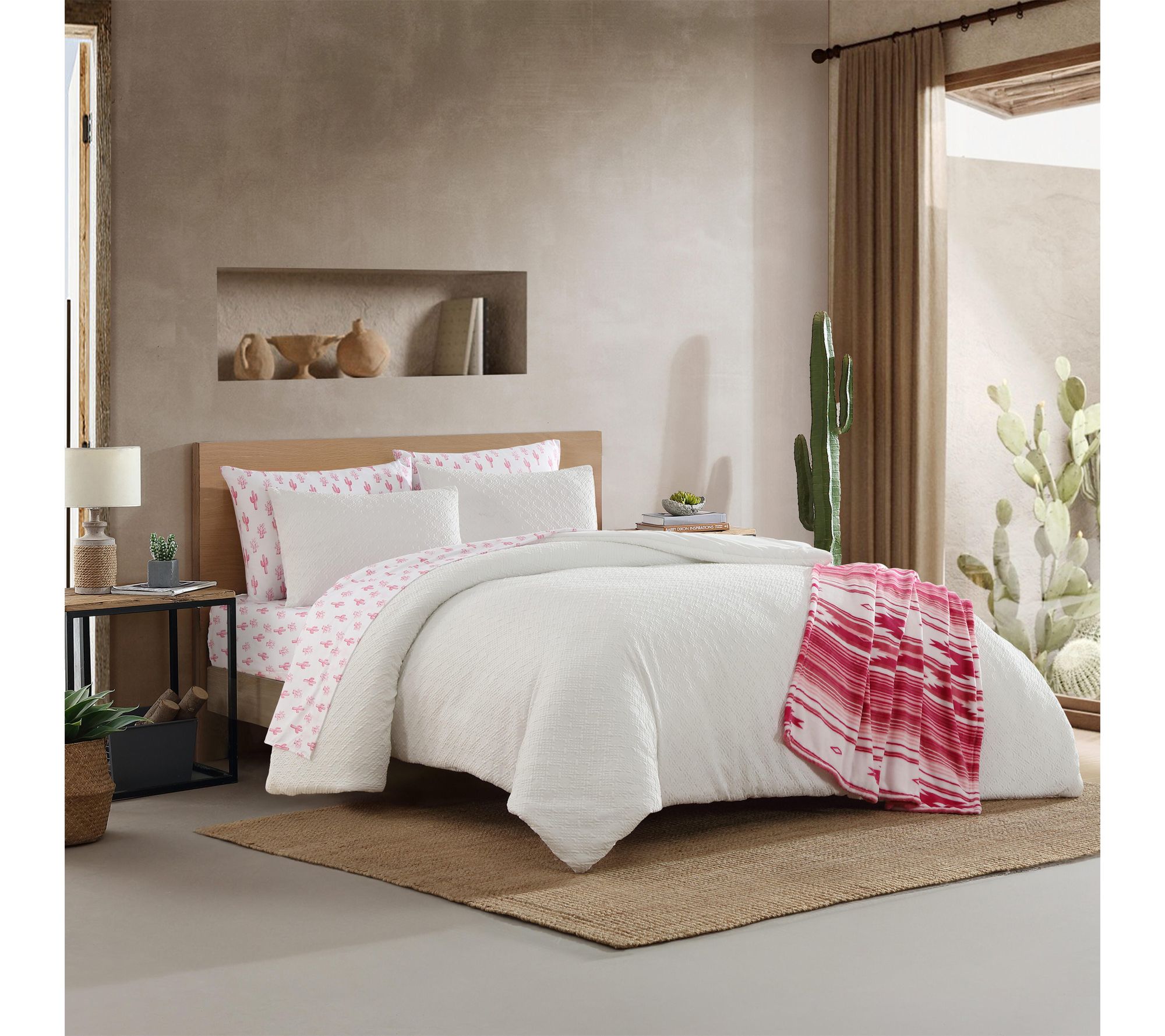 Wrangler Sedona Geometric White 8-Pc Queen Comforter Set