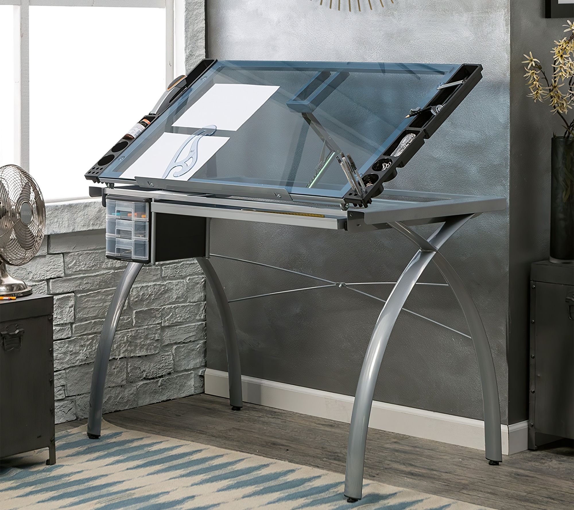 Studio Designs Futura Craft Drawing Table w/Adjustable Top