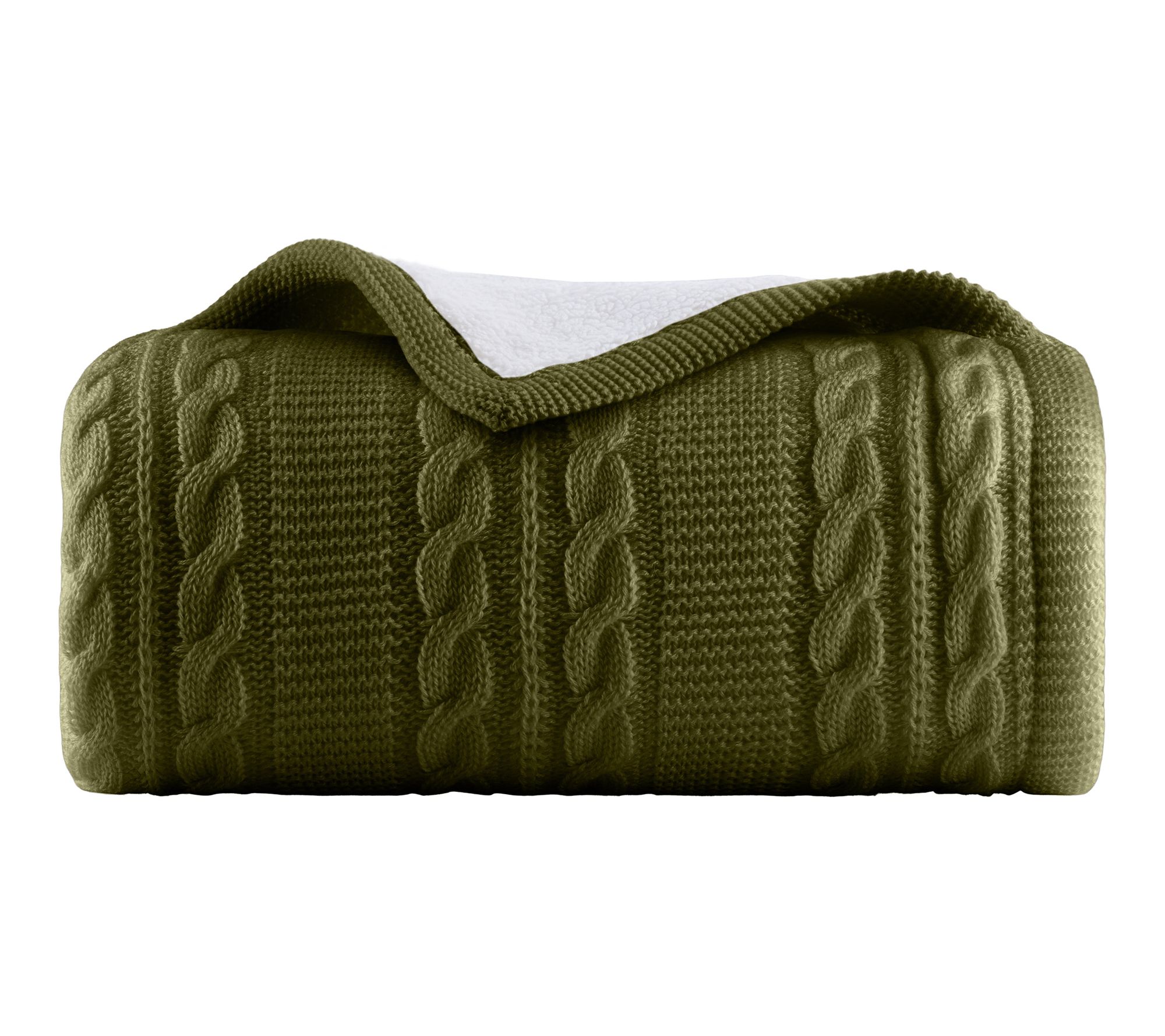 Lavish Home Cab le Knit Throw S oft & Cozy Cabl e Knit Pattern