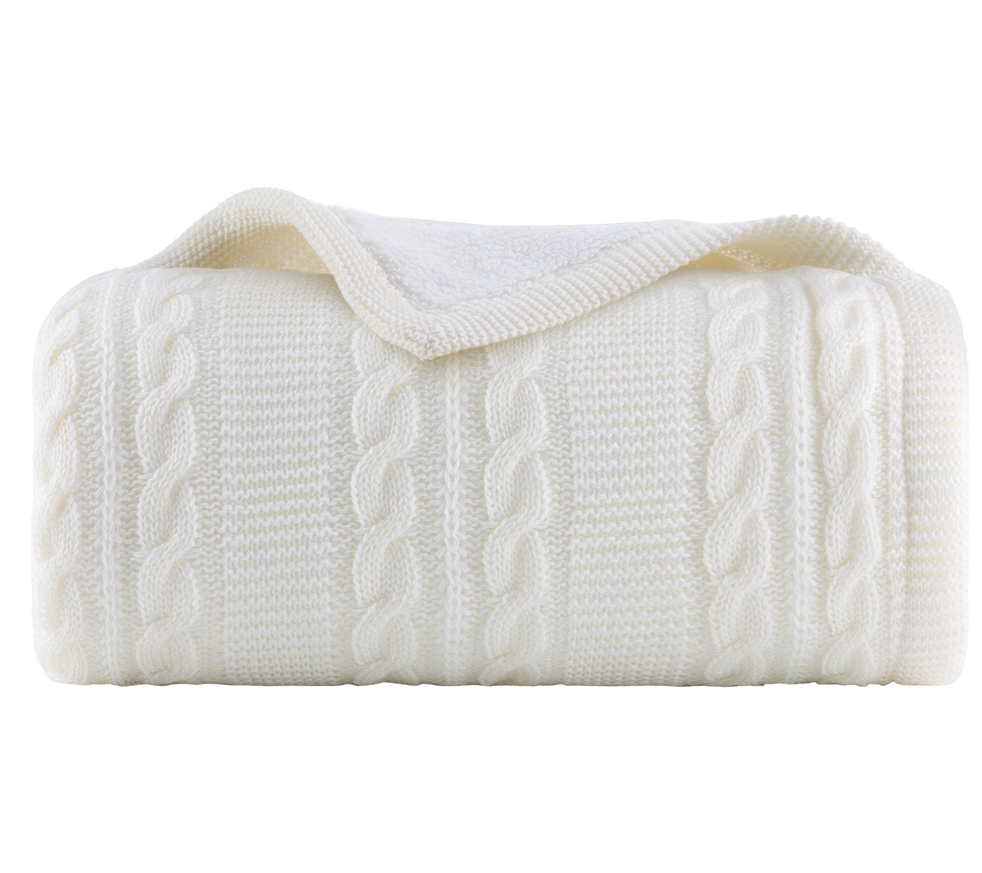 Lavish Home Cab le Knit Throw S oft & Cozy Cabl e Knit Pattern