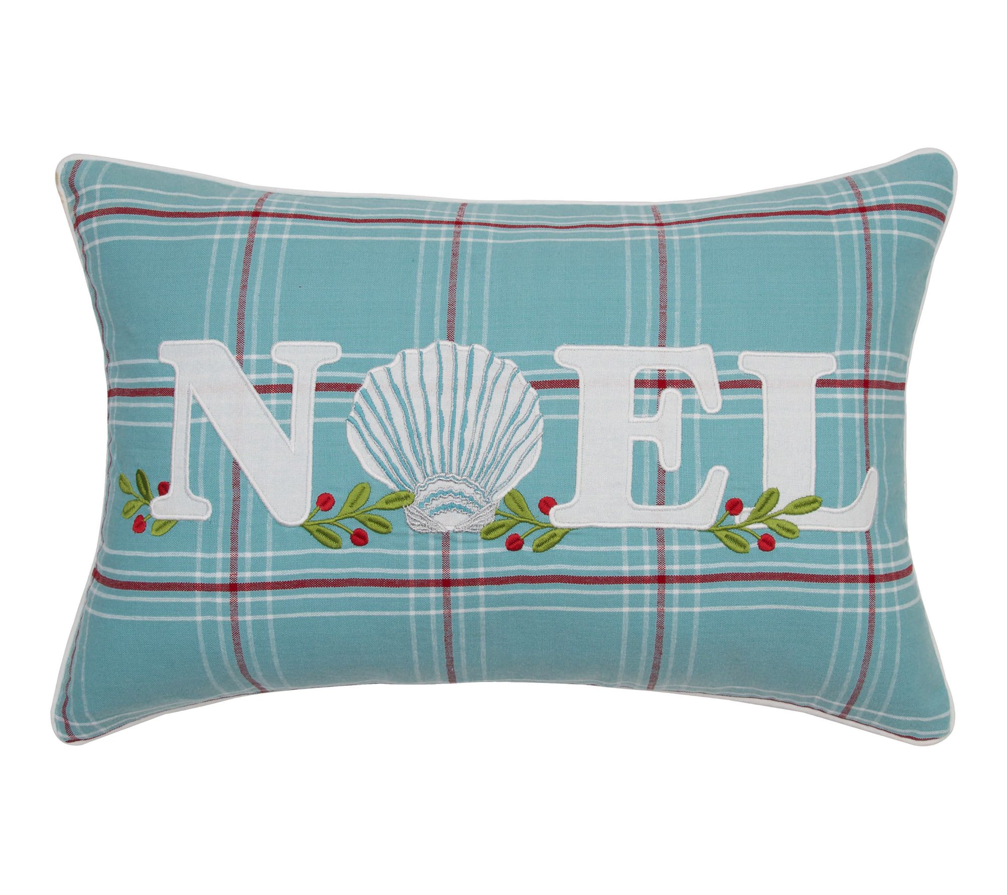 C&F Home Plaid Noel Pillow