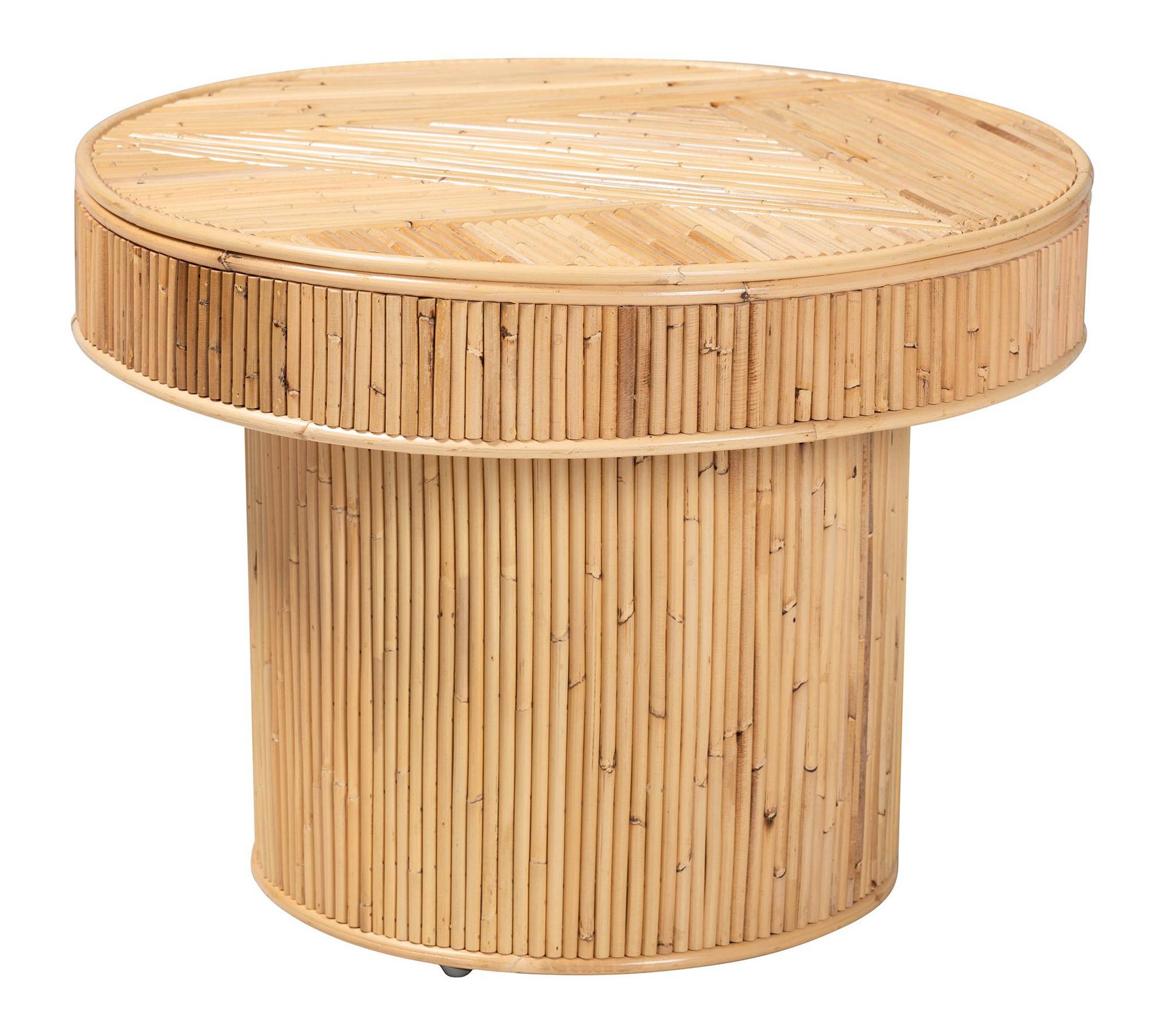 bali & pari Iryna Natural Rattan End Table