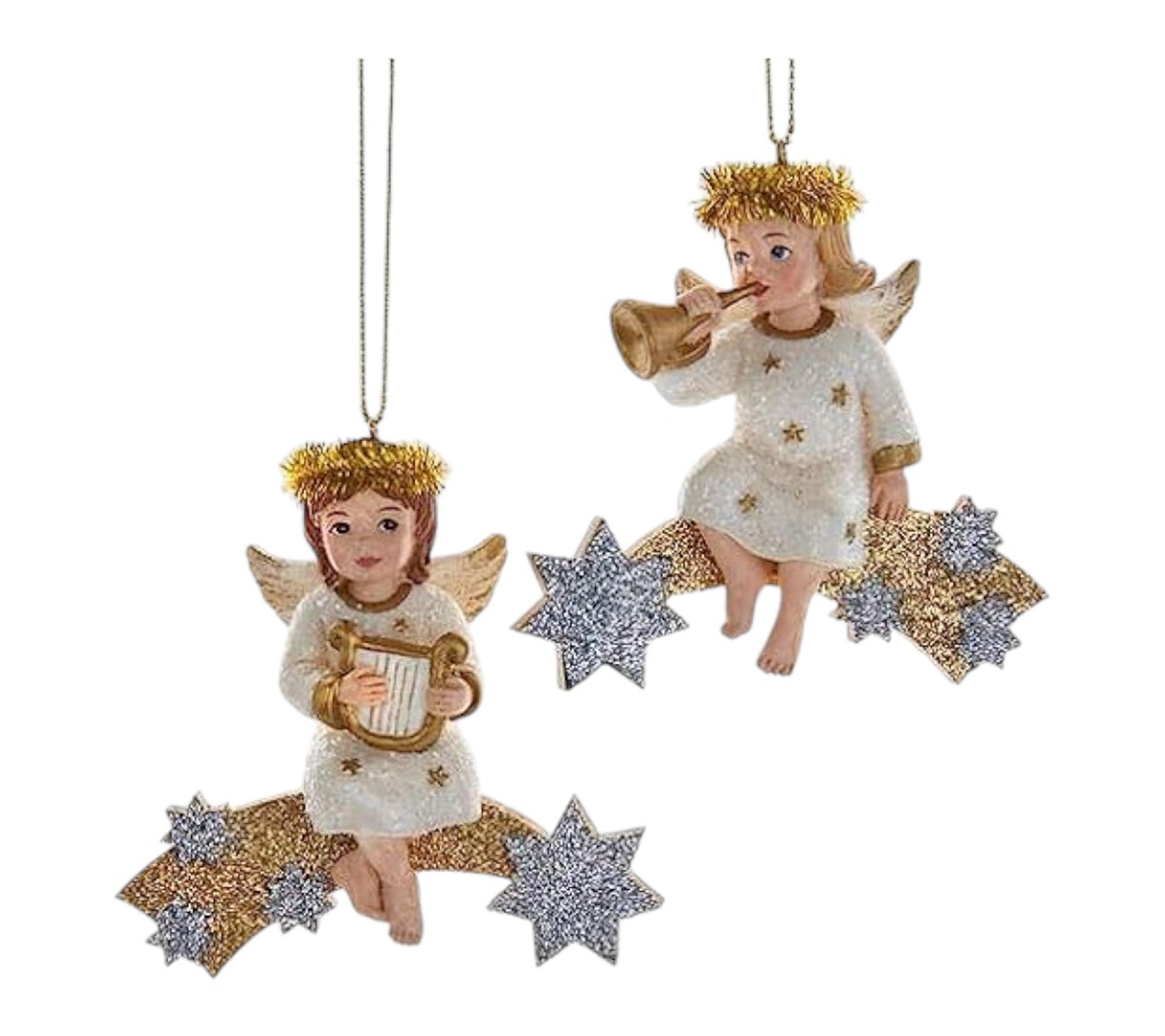 RC Home Decor- Angel on Shooting Star Christmas Ornaments
