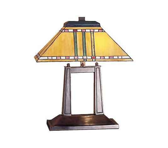 Tiffany Style 19"H Corn Oblong Mission-style Lamp