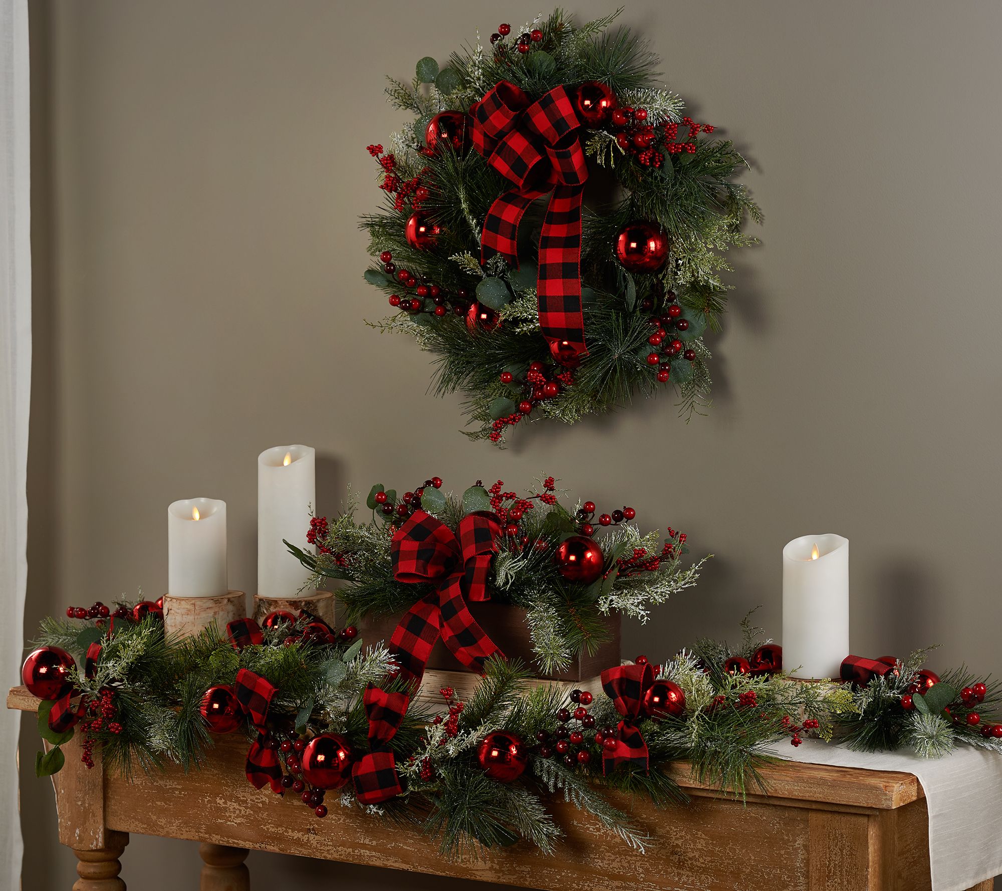 Cedar Pine With Berries Ornaments Collection By Valerie