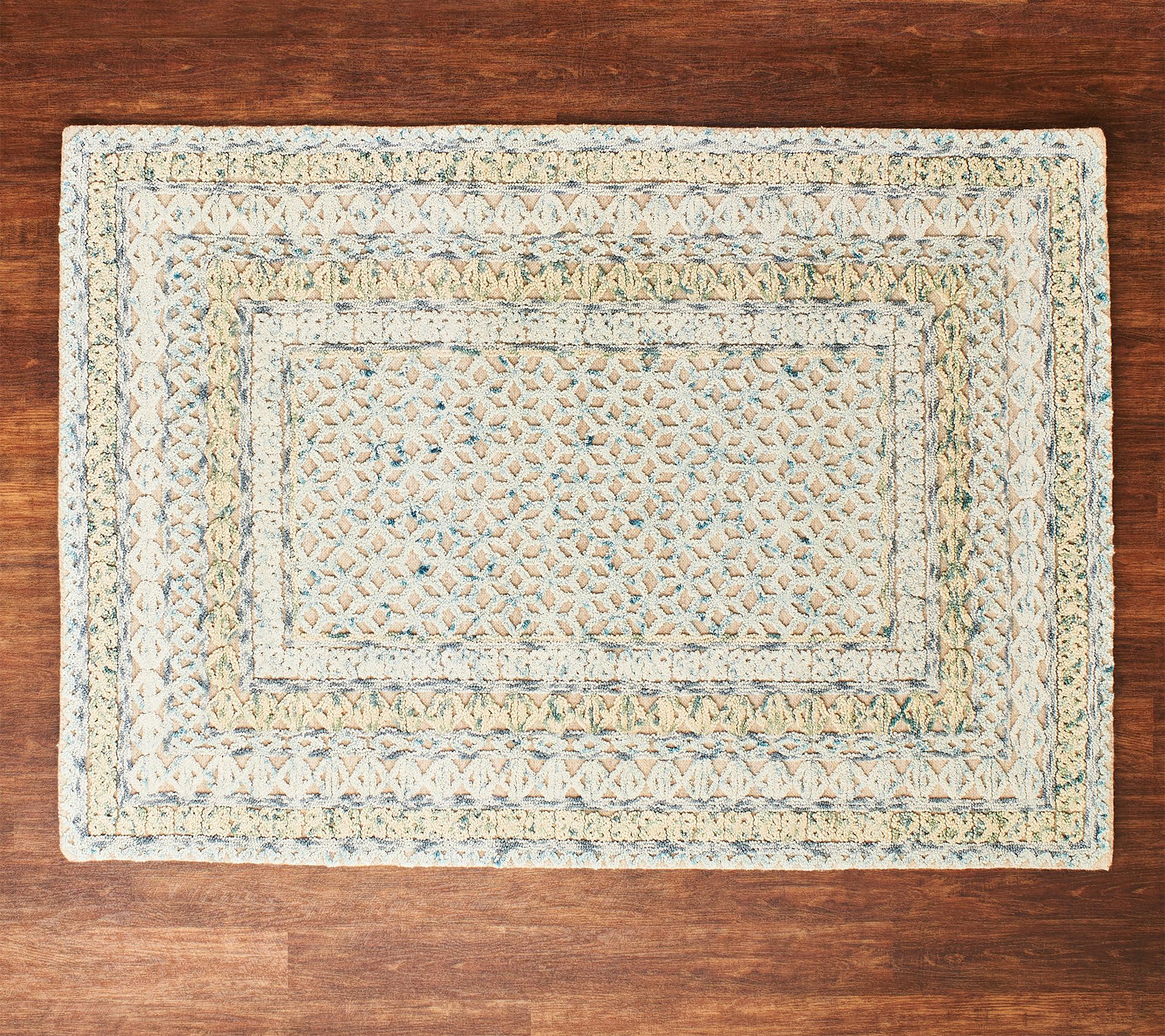  Home Reflections 5' x 7' Tonal Geometic Woven Area Rug