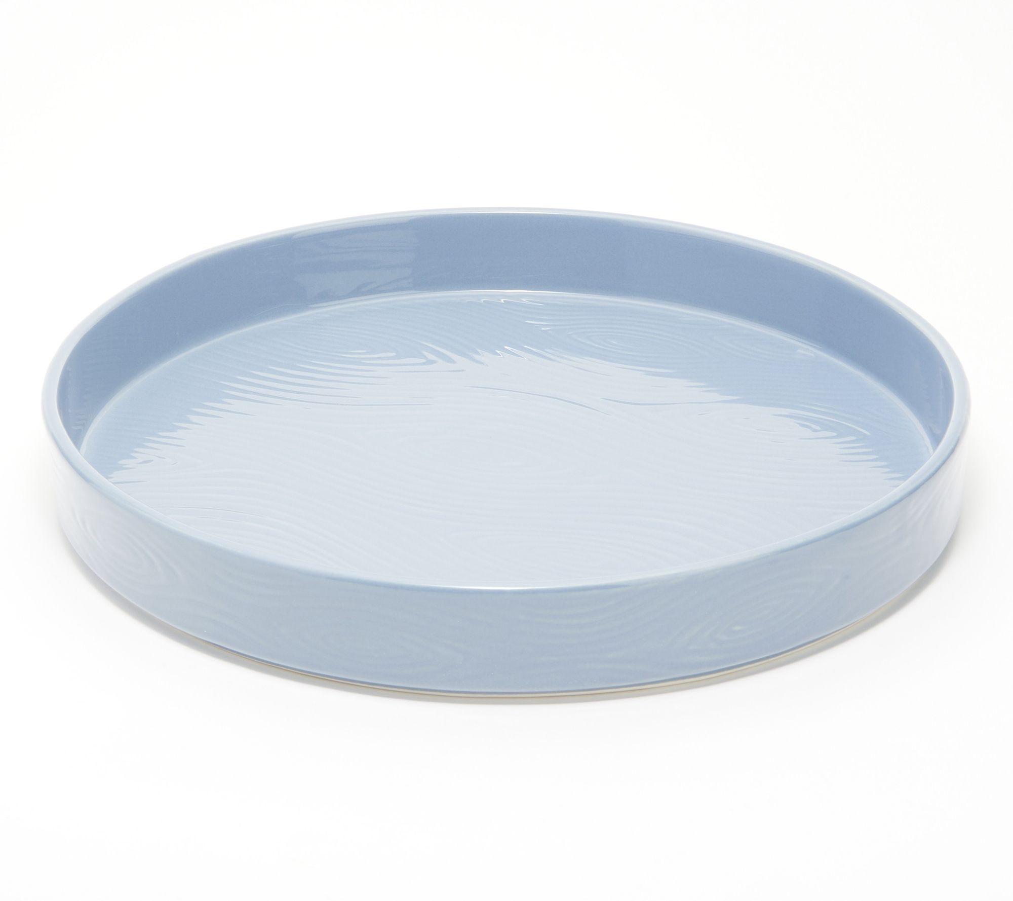 Temptations Woodland 14" Deep Dish Stoneware Serving Tray