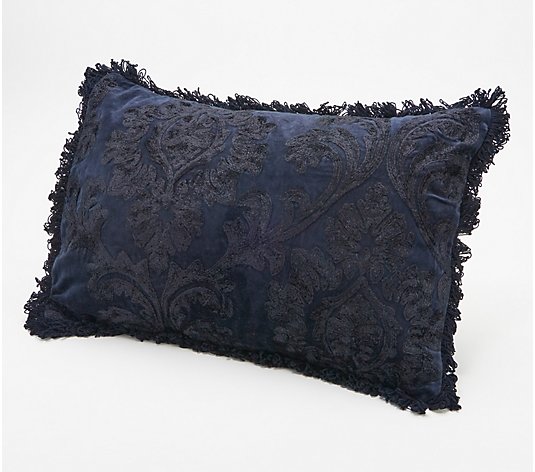 House No.9 by Home Love Chenille Embroidered Dec Pillow