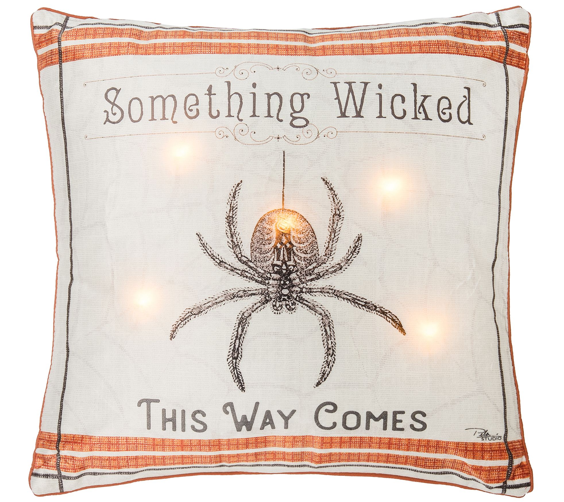 C&F Home Wicked Spider LED Pillow