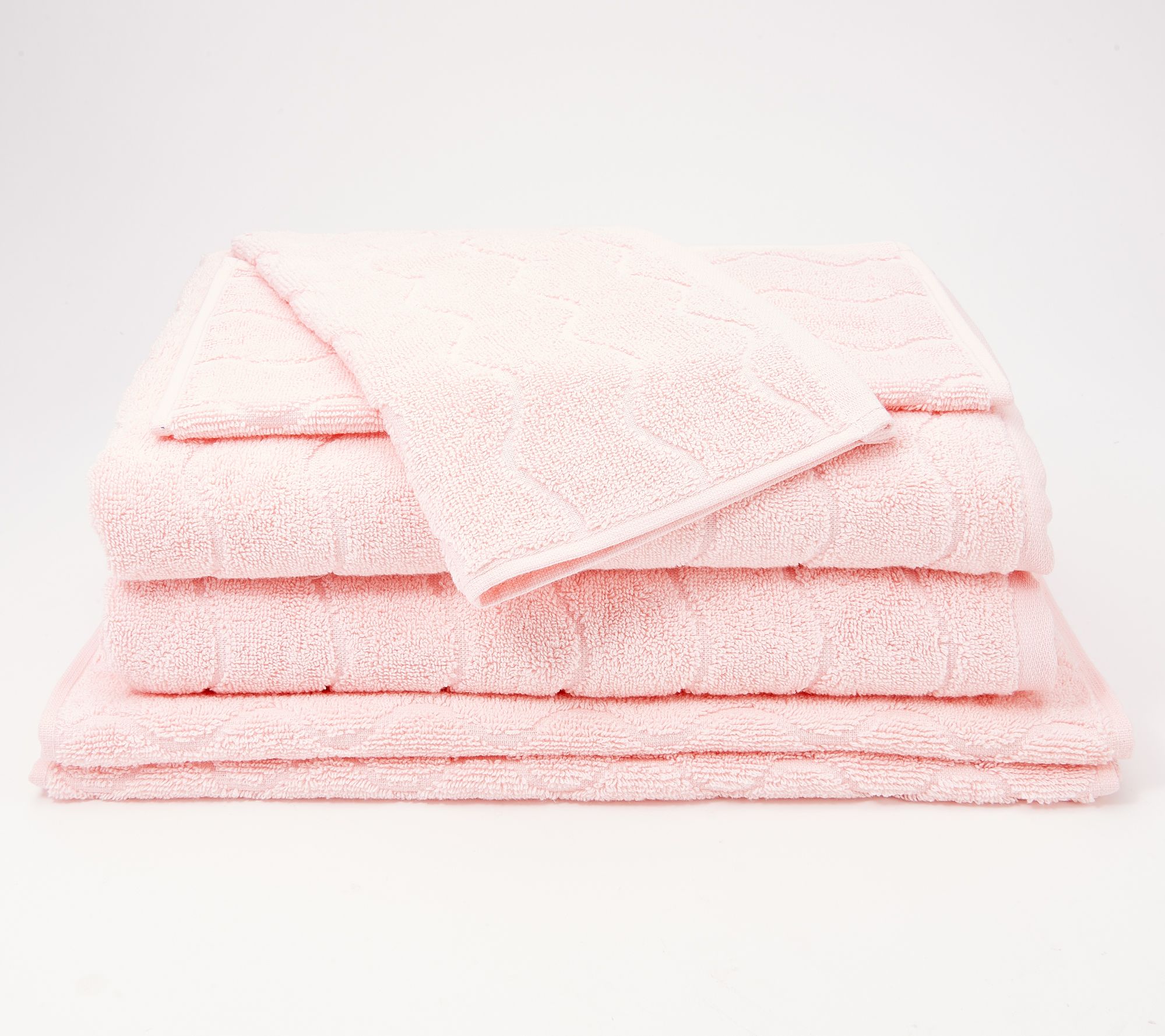 100% Cotton 6pc Waffle Towel Set by Bobby Berk by Bobby Berk 