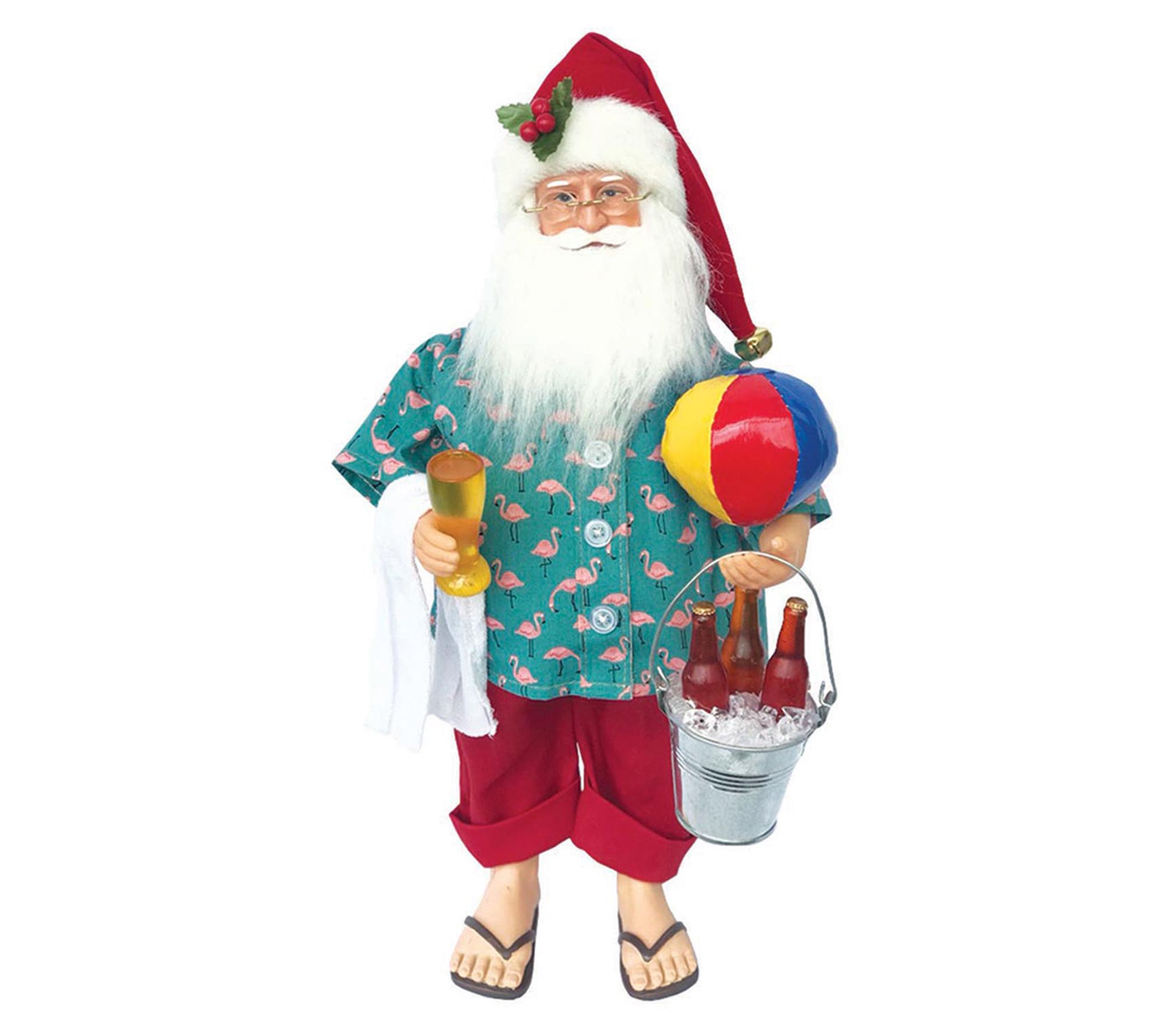 Santa's Workshop 16" Beer at the Beach Claus