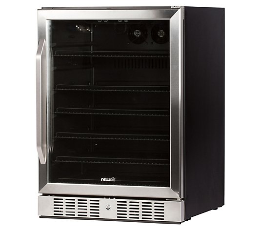 NewAir Beverage Refrigerator Built In 177 CanStainless Steel