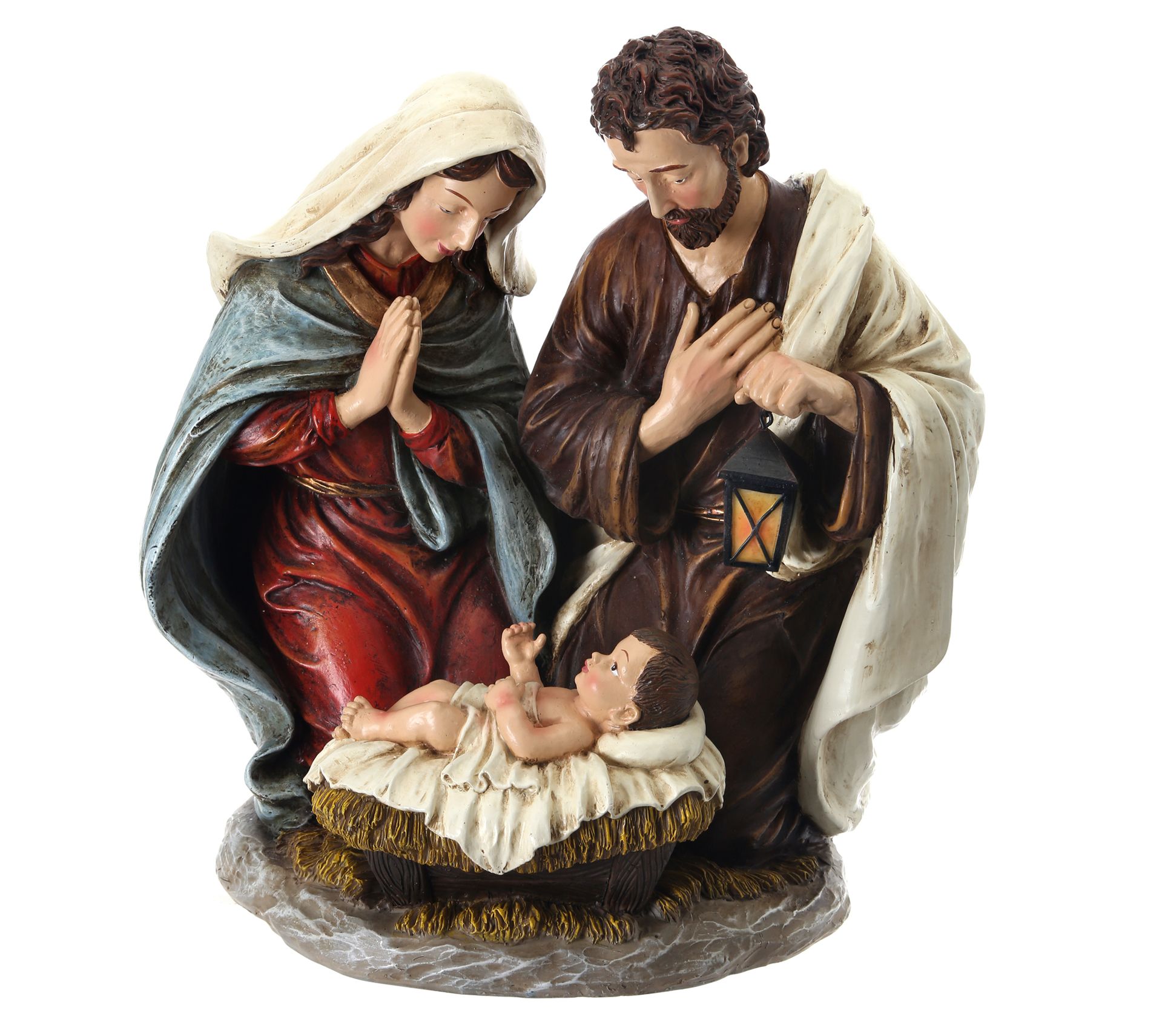 resin holy family figurine