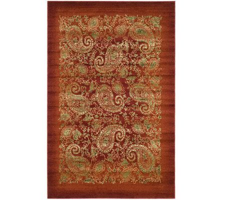 Lyndhurst 5'3" x 7'6" Paisley Life Power LoomedRug