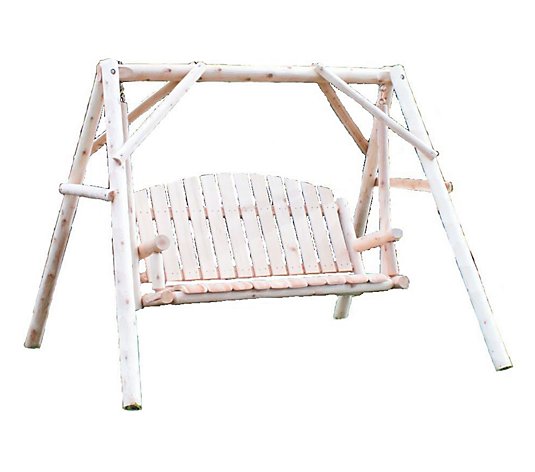 Lakeland Mills 3-Seat Country Garden Porch Swing with Stand