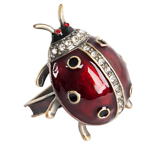 Ladybug Design Napkin Rings By Valerie (Set of4)