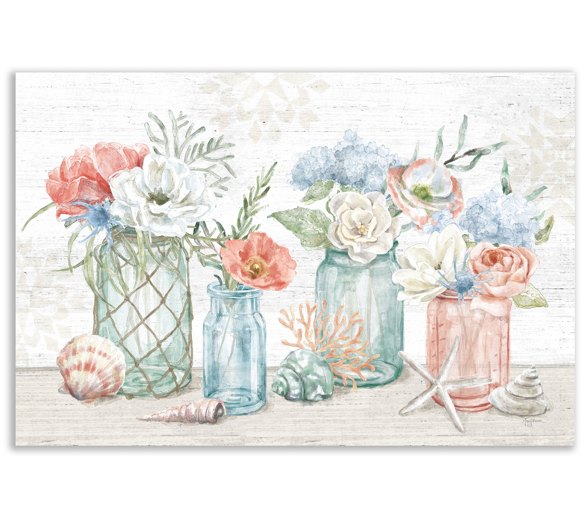 Courtside Market Seaside Petals I 12x18 CanvasWall Art