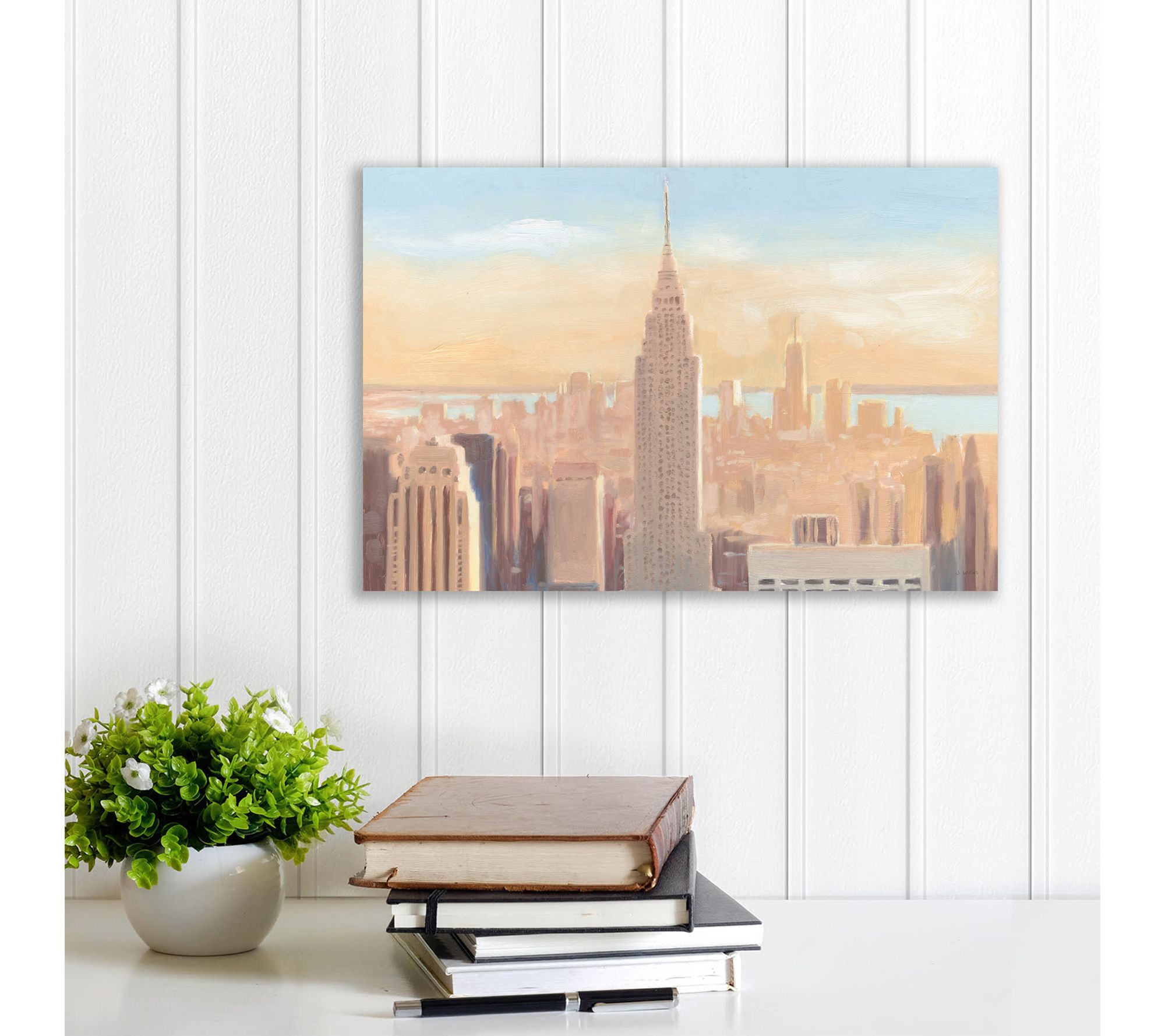 Courtside Market Manhattan Dawn 12x18 Canvas Wall Art - QVC.com