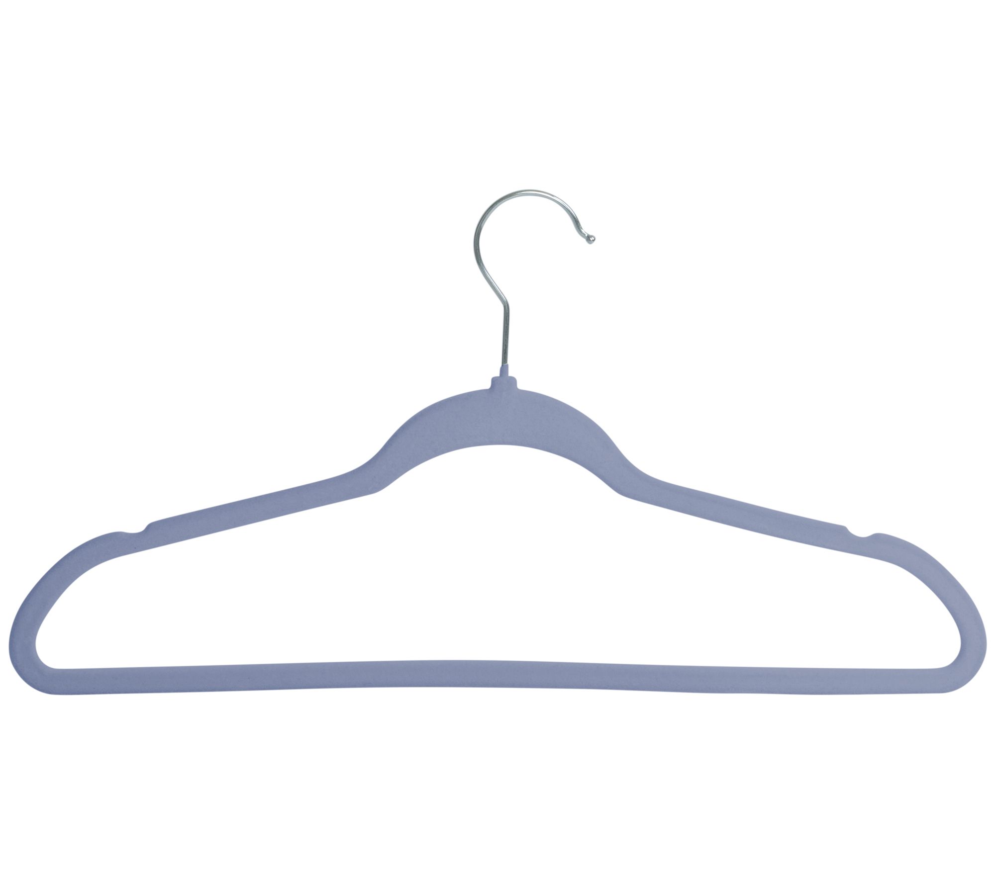White Recycled Plastic Hangers with Hooks (60-Pack)