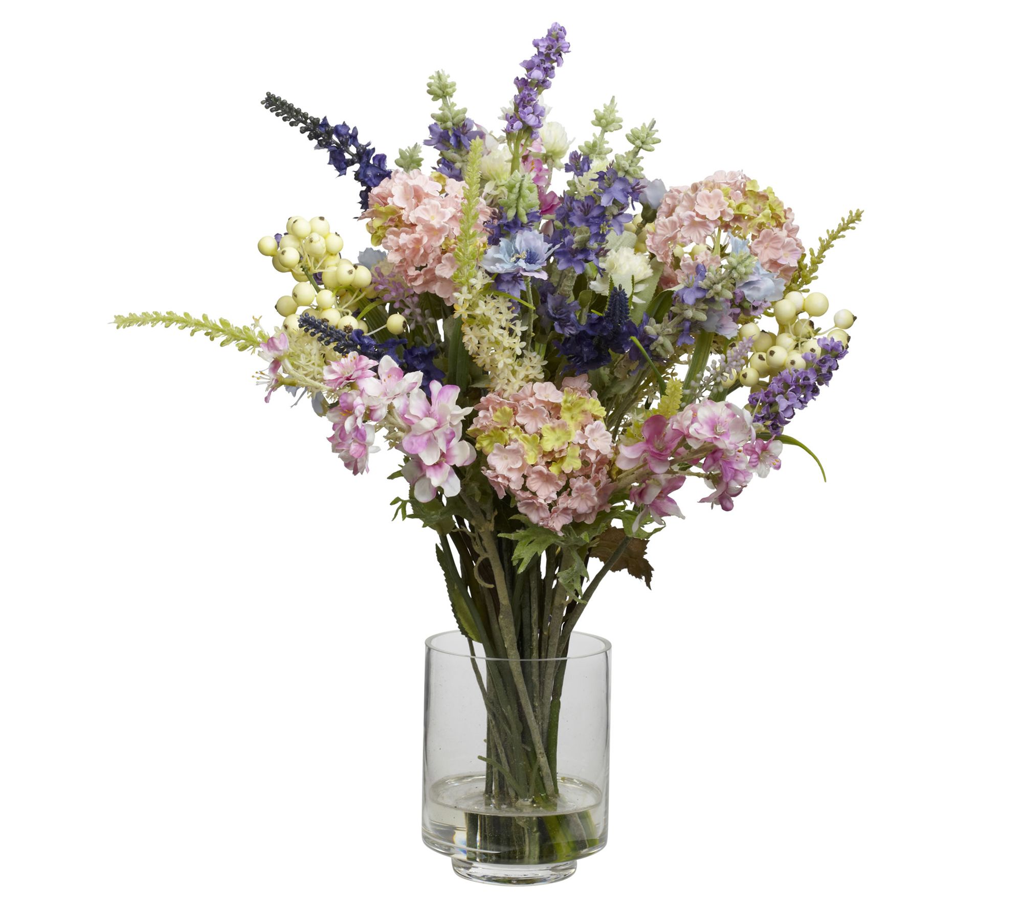 Lavender and Hydrangea Silk Arrangement by Nearly Natural