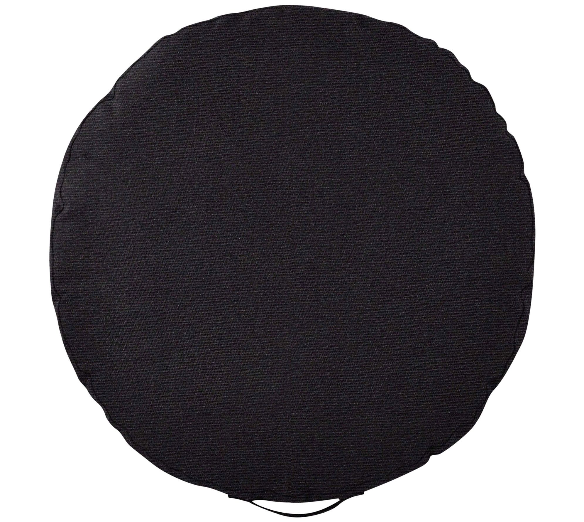 Sorra Home 24" Circle Twill Floor Pillow with H andle