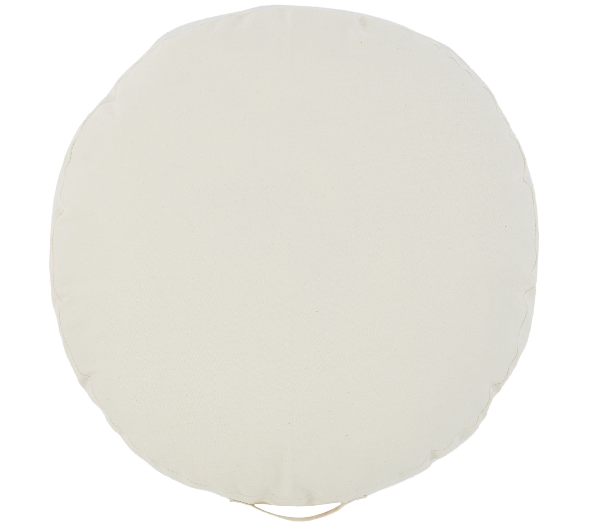 Sorra Home 24" Circle Twill Fl oor Pillow with Handle