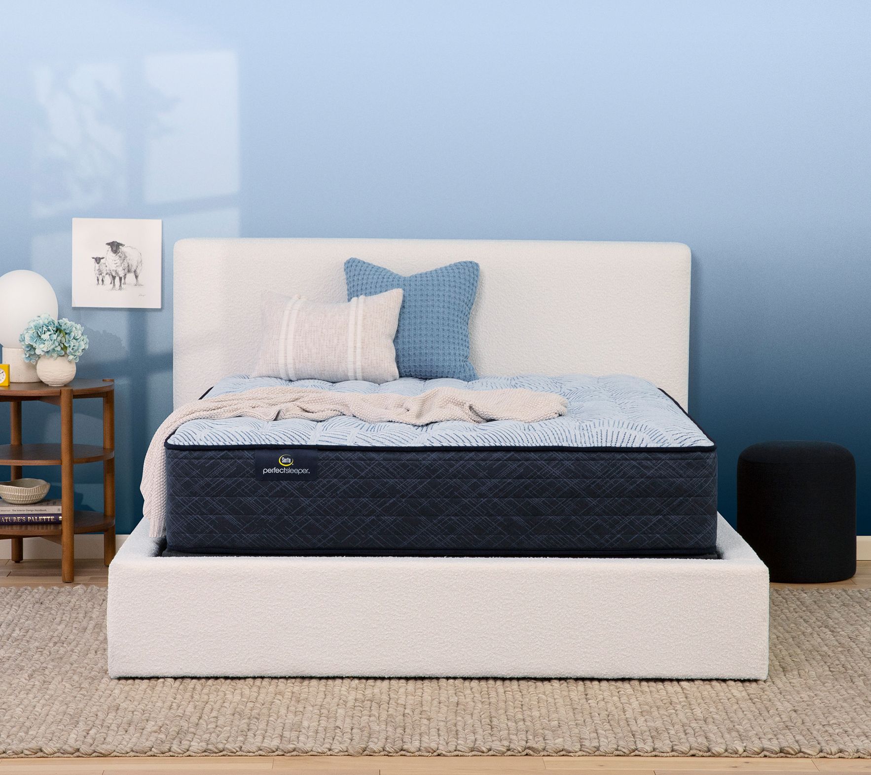 Serta Perfect Sleeper Cobalt Calm Plush PillowTop Mattress-CK - QVC.com