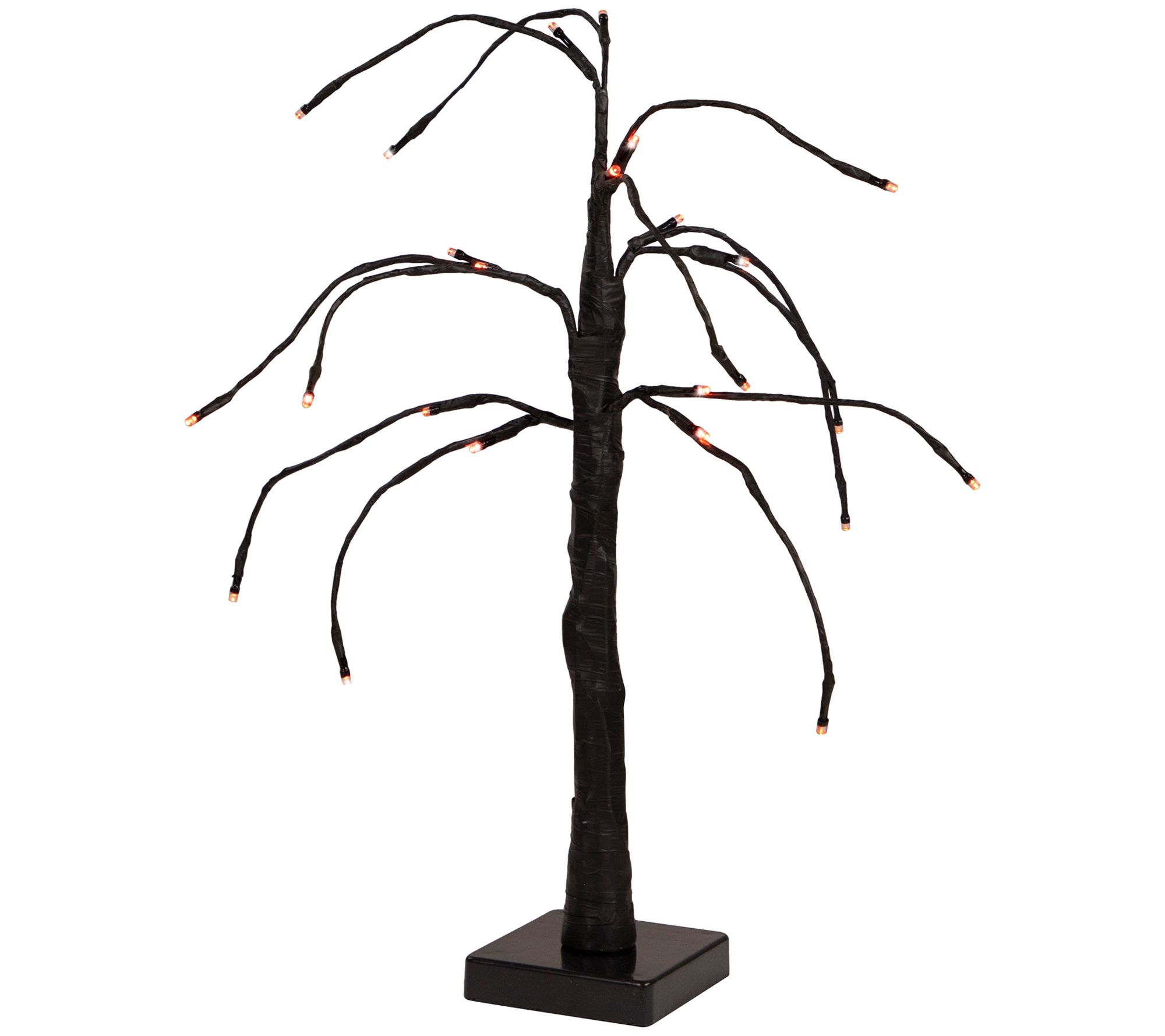 Northlight 24" LED Lit Weeping Halloween Twig T ree