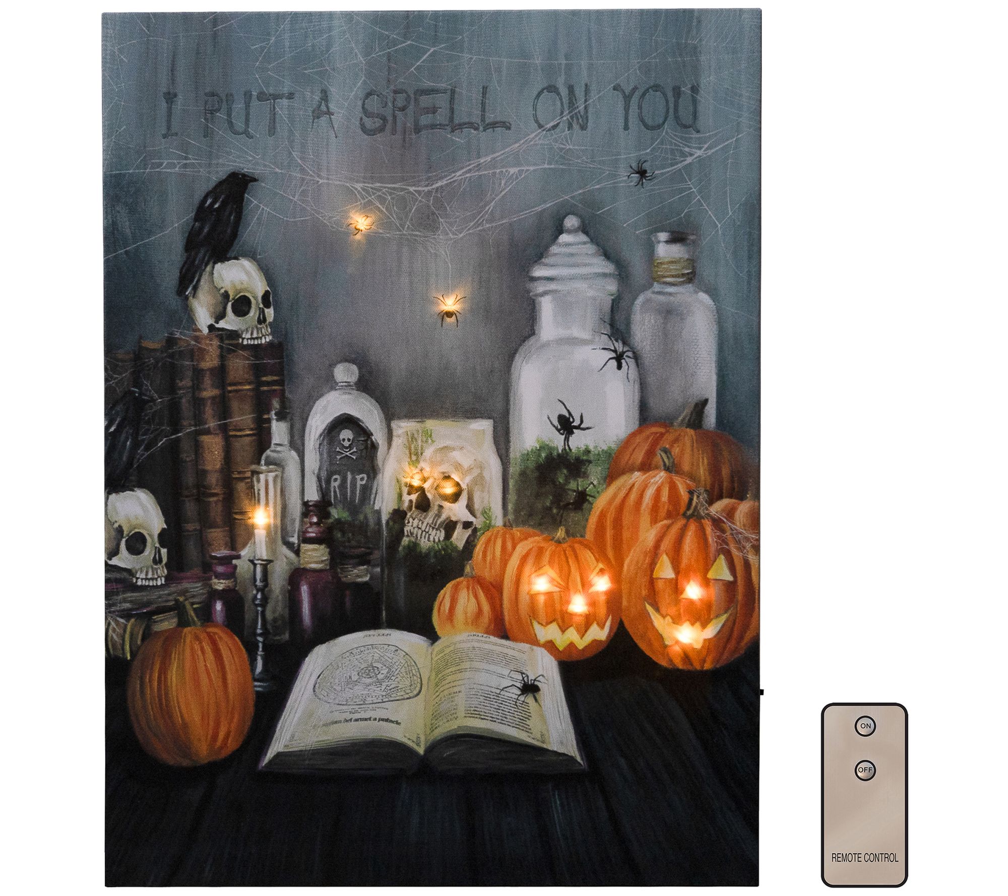 LumaBase B/O LED Wall Art w/ RC- Halloween Spell