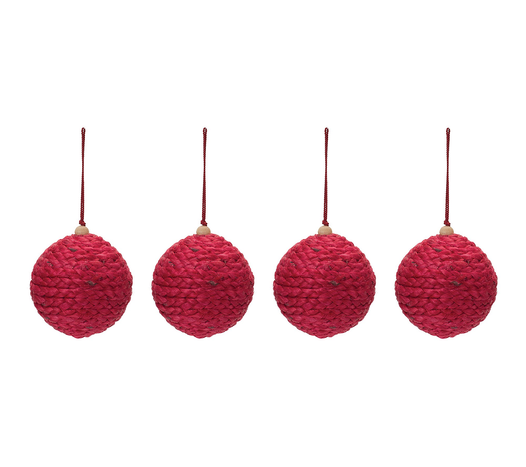 Melrose Jute Ball Ornament (Set of 4)