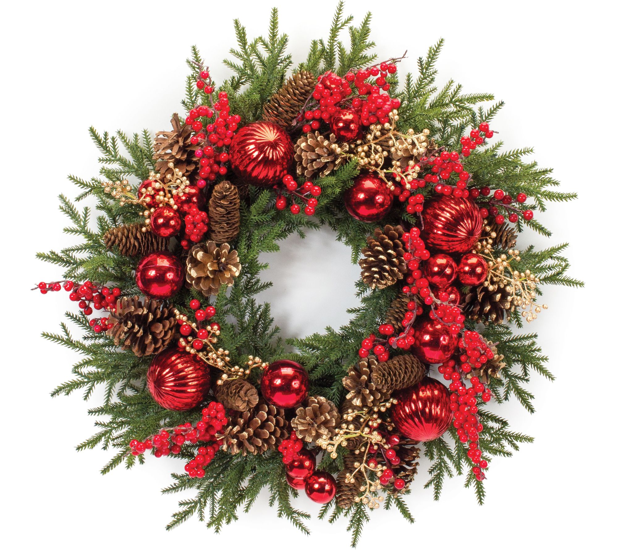 Melrose Decorated Pine Berry Wreath 28