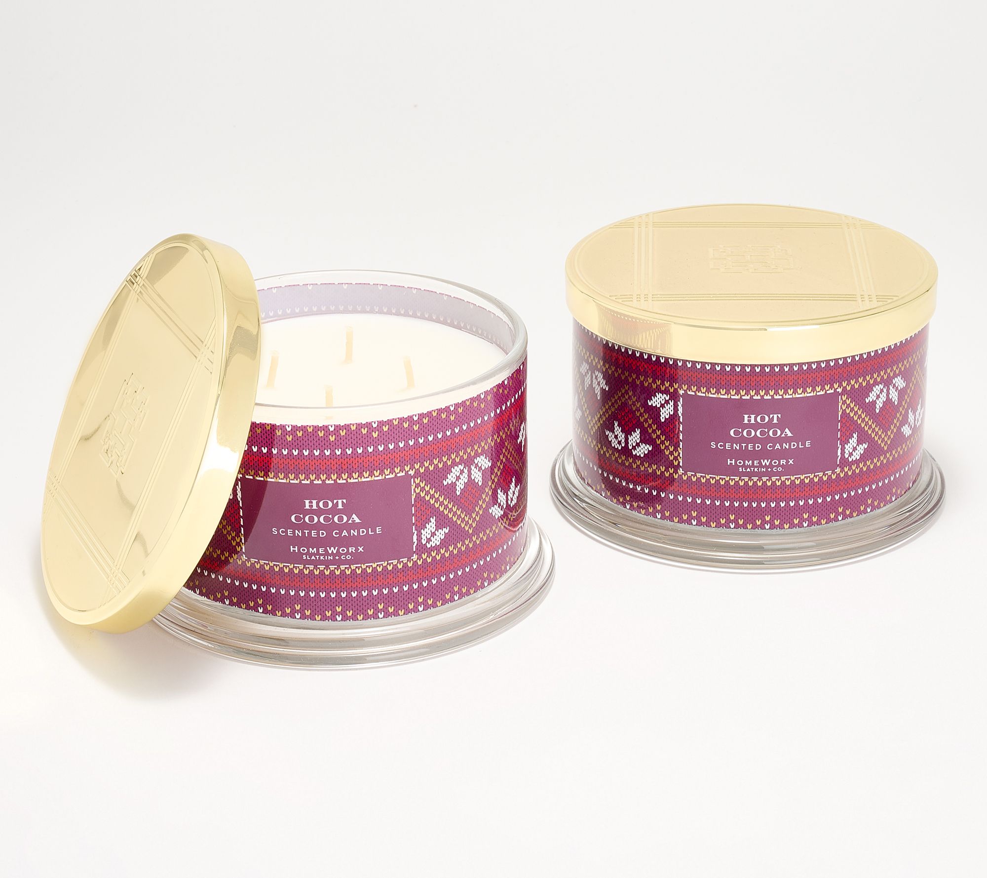 HomeWorx by Slatkin + Co. S/2 18oz Apres All Day Candles