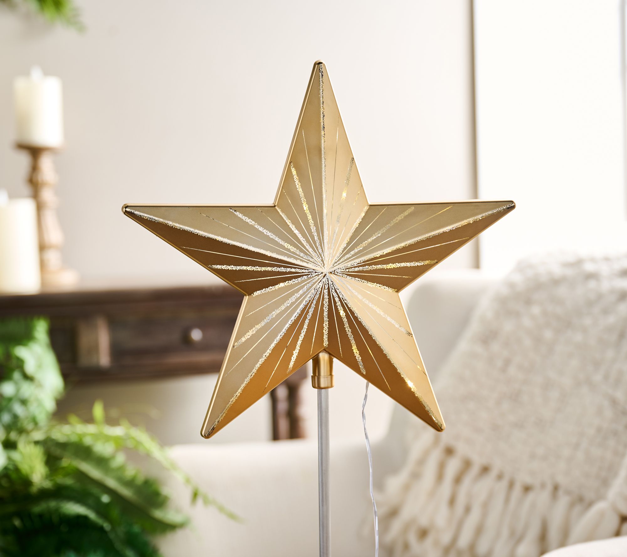Starry Night 11" Clip-On Tree Topper by Valerie