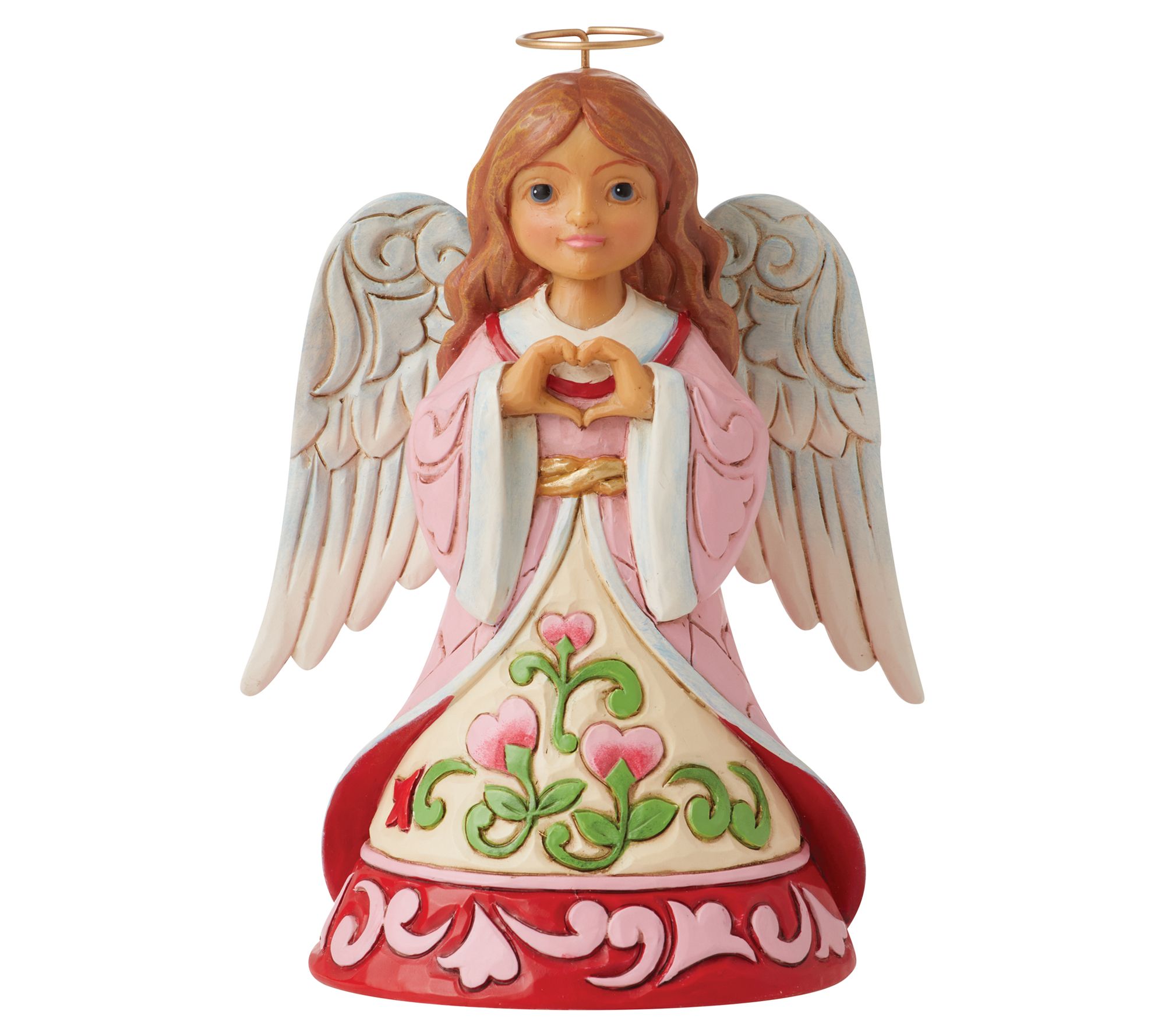 【新品未使用品】JIM SHORE ハートエンジェル Jim Shore Love Angel Heart-shaped Hands Figurine - QVC.com