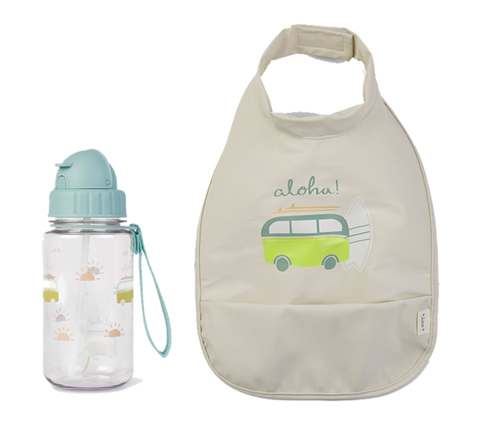 SARO Kids Water Bottle + Bib Set