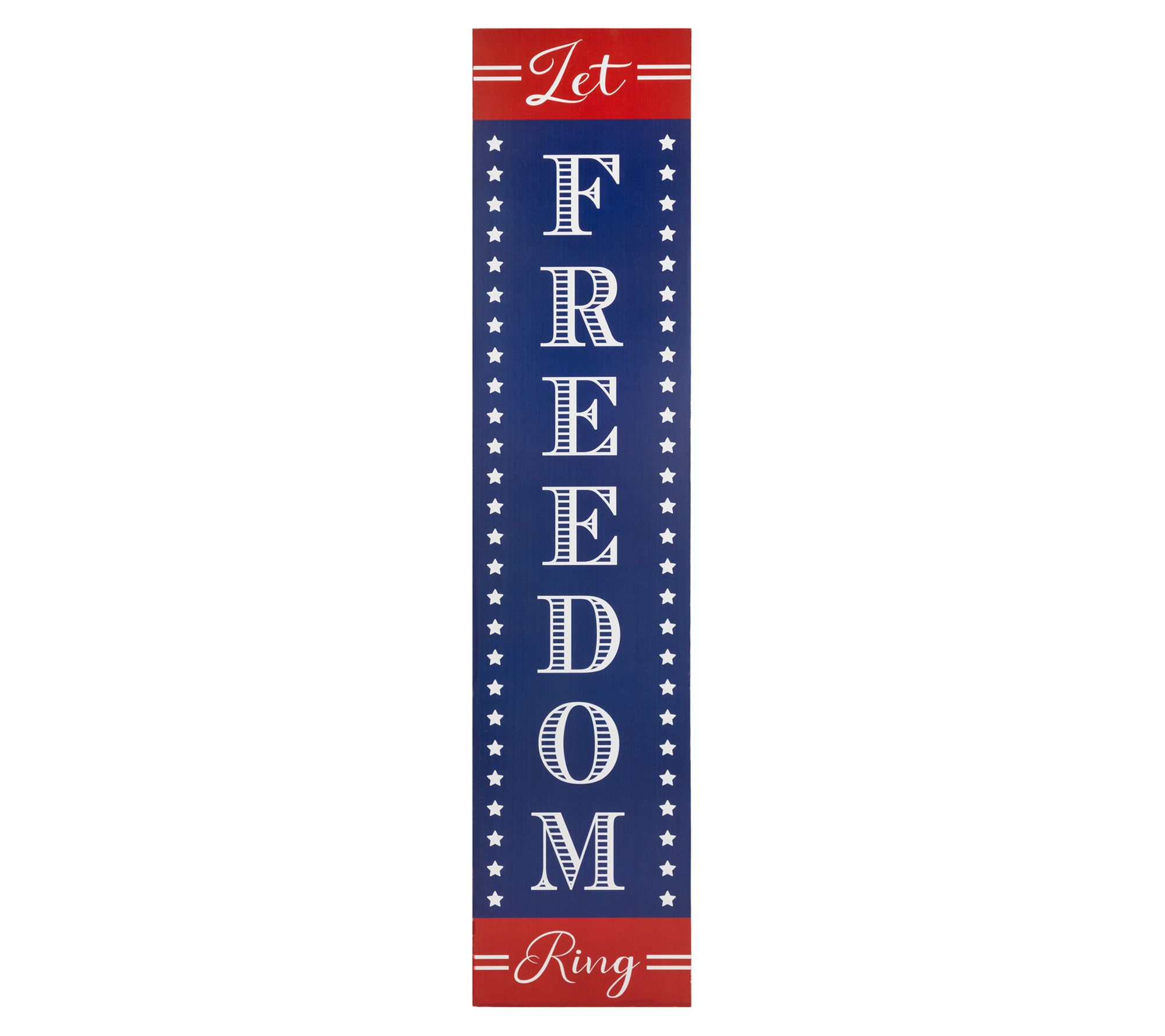 Northlight 36" Let Freedom Ring Patriotic Wooden Wall Sign