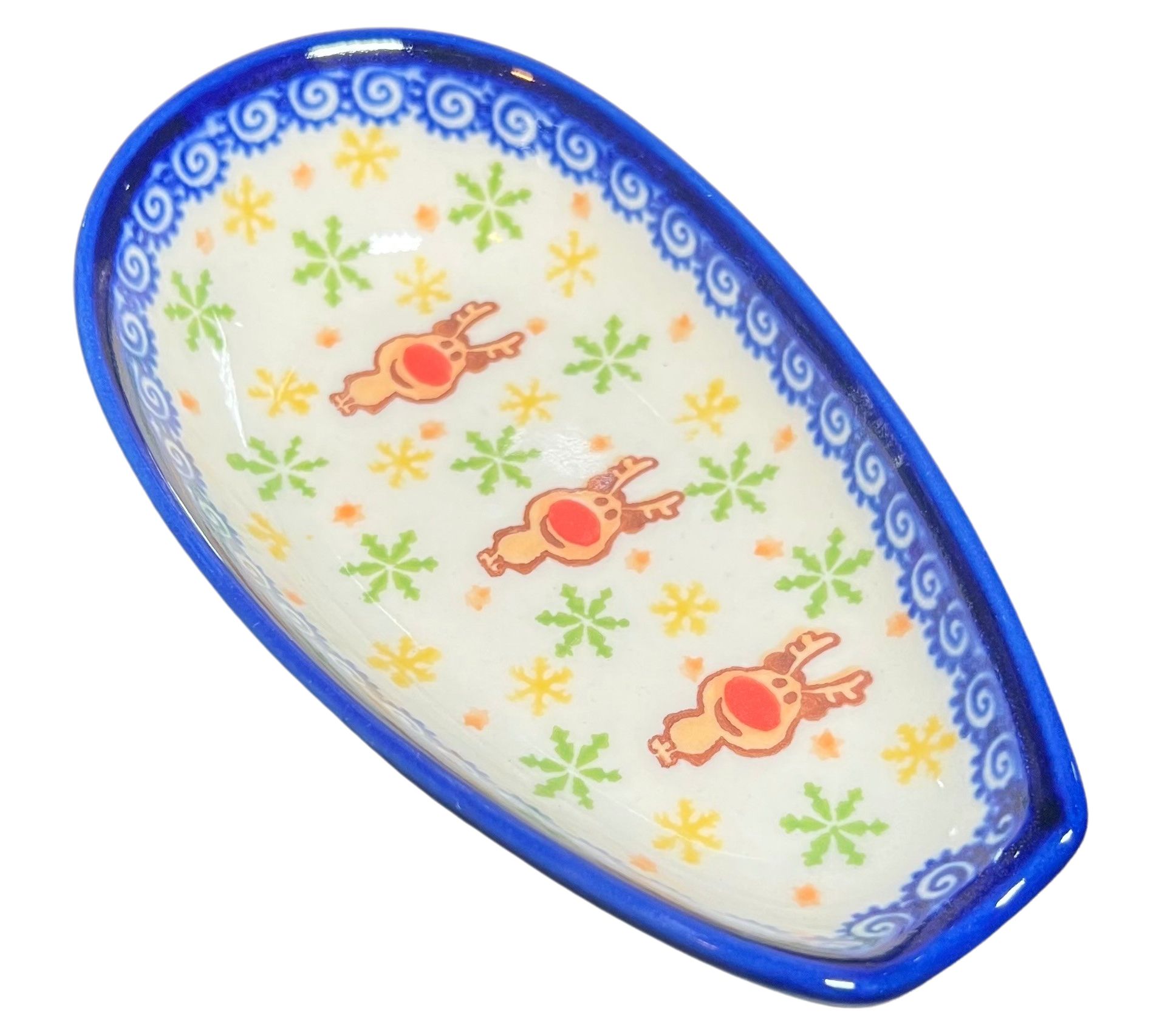 Lidia's Polish Pottery Holiday Spoon Rest