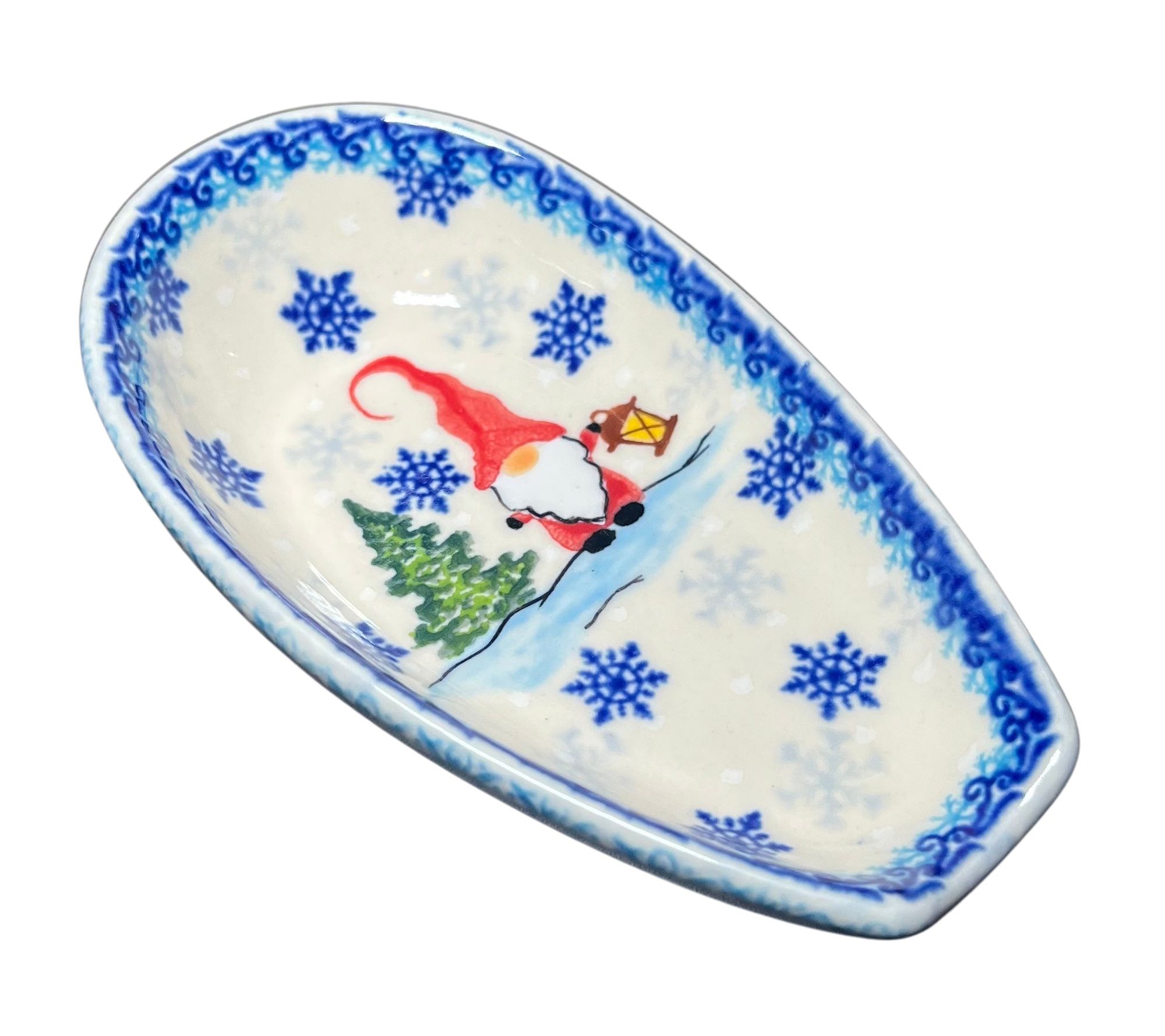 Lidia's Polish Pottery Holiday Spoon Rest