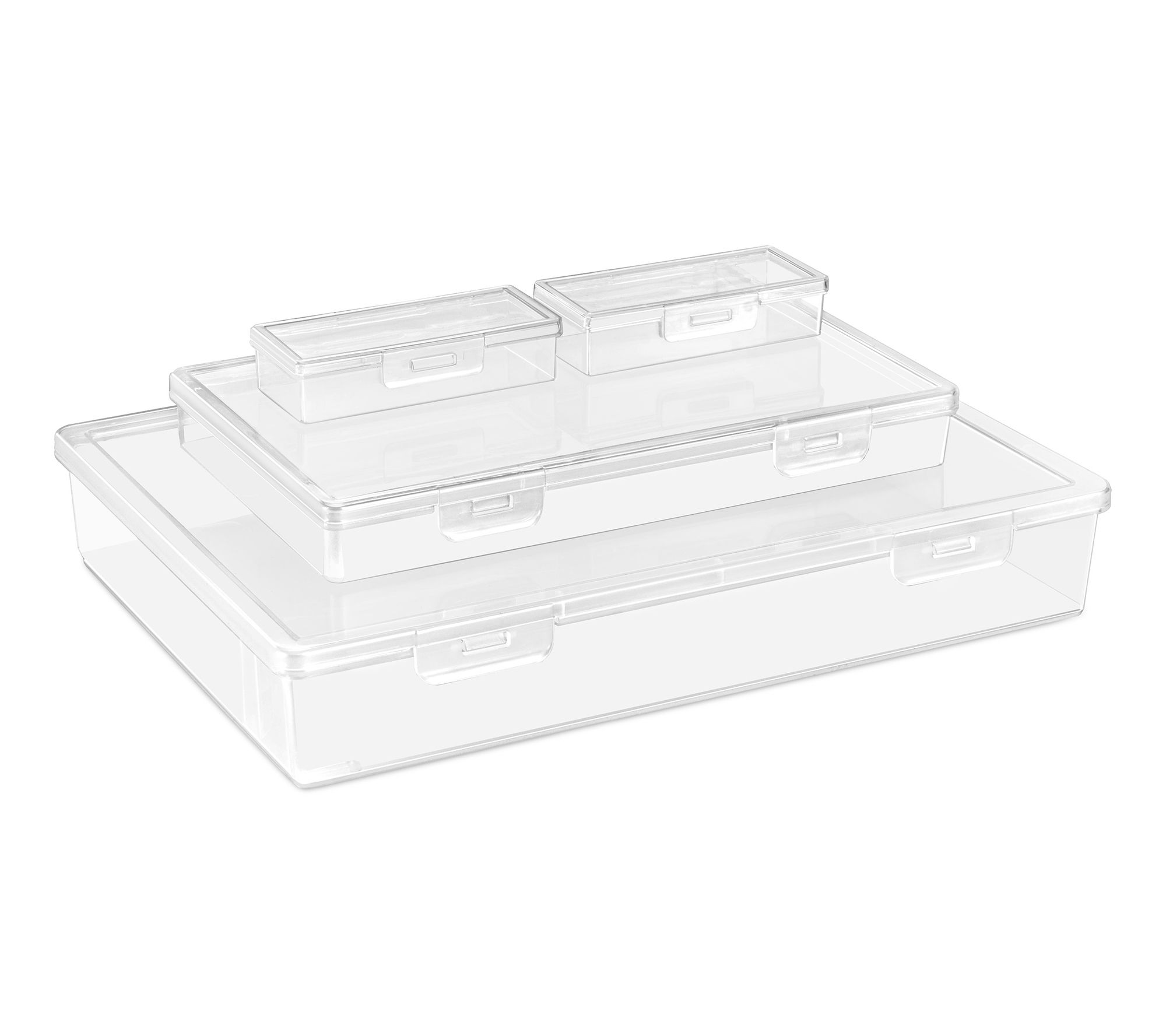 Sorbus 4 Piece Stackable Document & Paper Storage Box Set