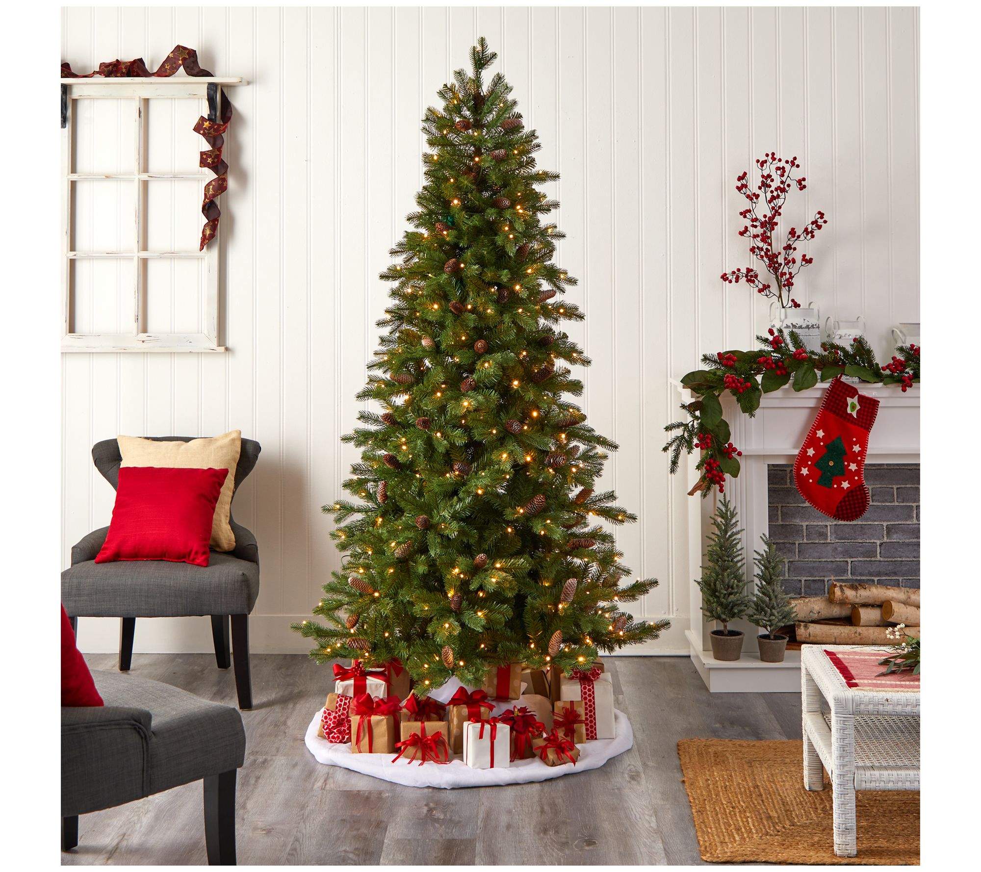 Nearly Natural 7' Fraser Fir Christmas Tree