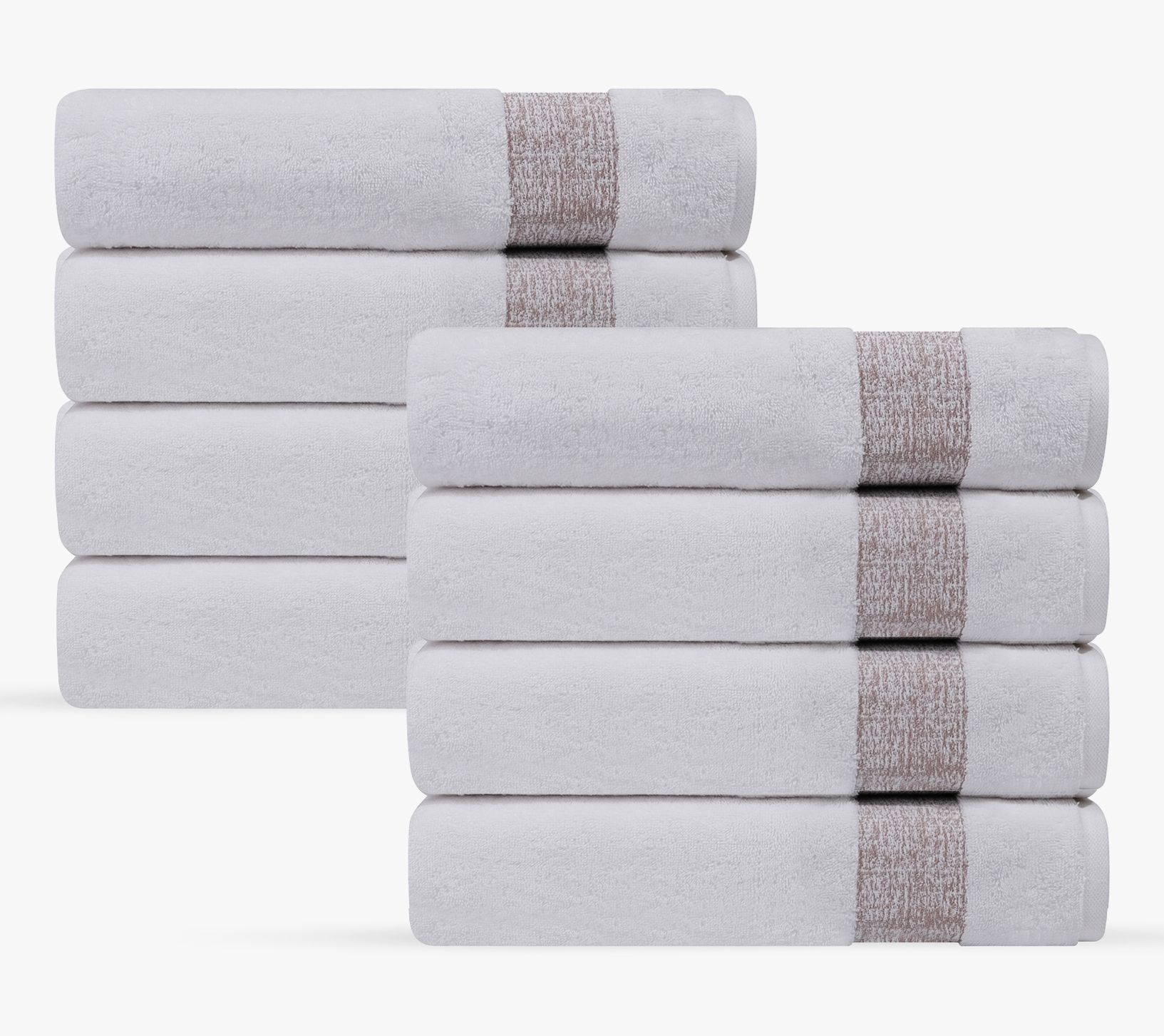 Depera Home Pera 8 pcs Turkish Wash Towels Set